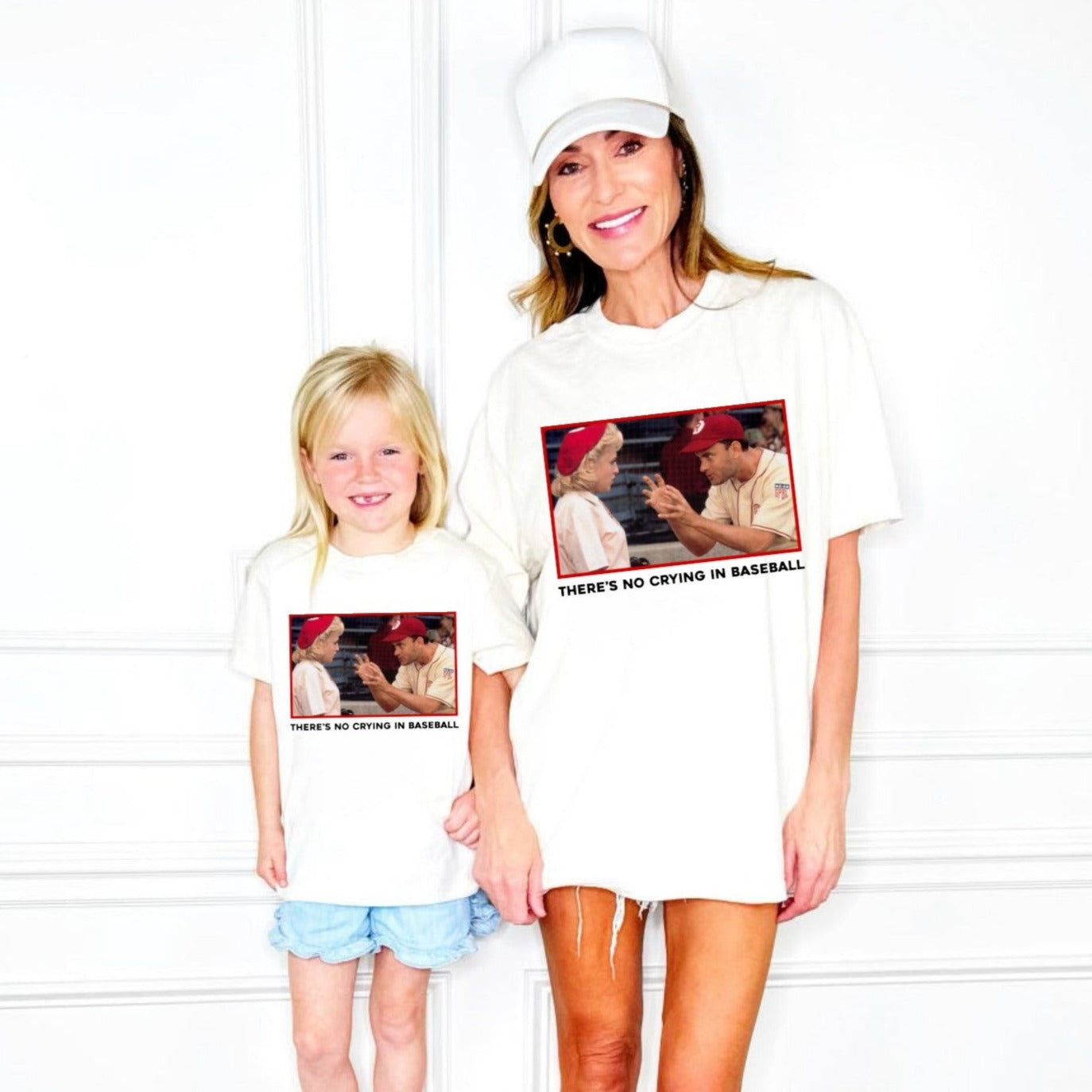 Theres No Crying in Baseball Youth and Adult tee