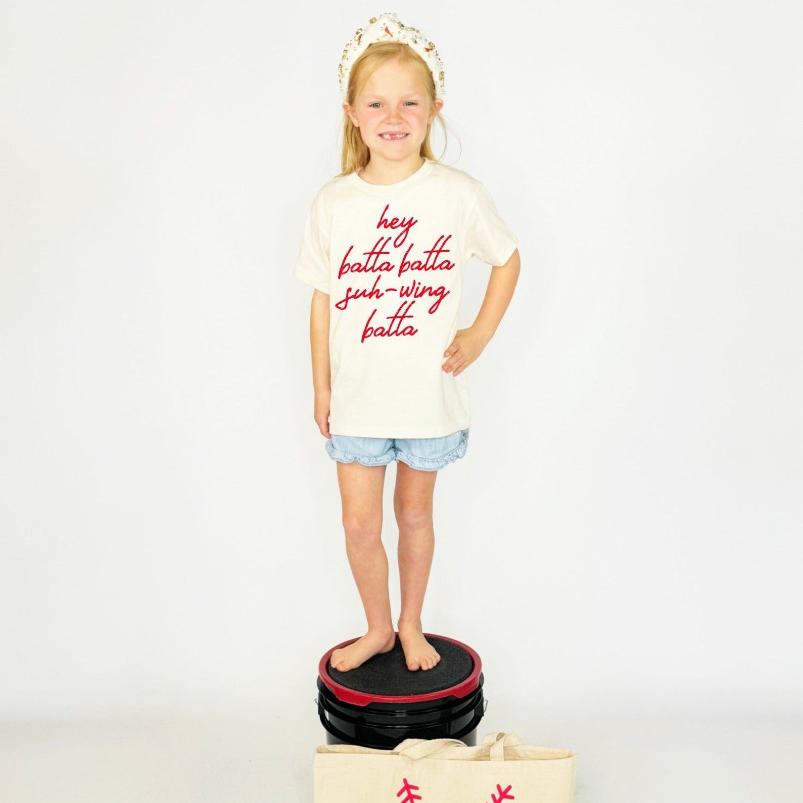 Hey Batta Swing Batta Youth & Adult Tee