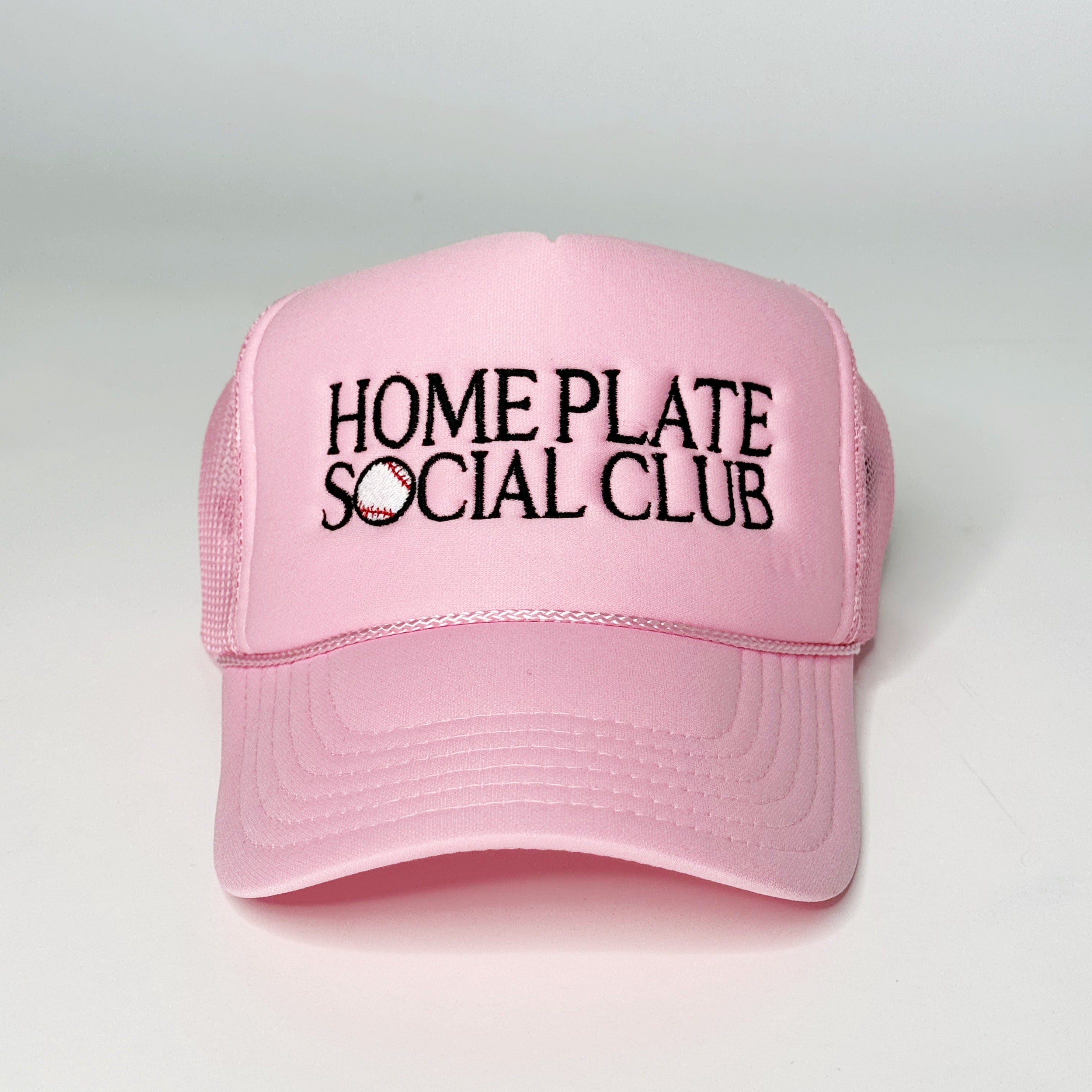Home Plate Social Club Pink Trucker Hat