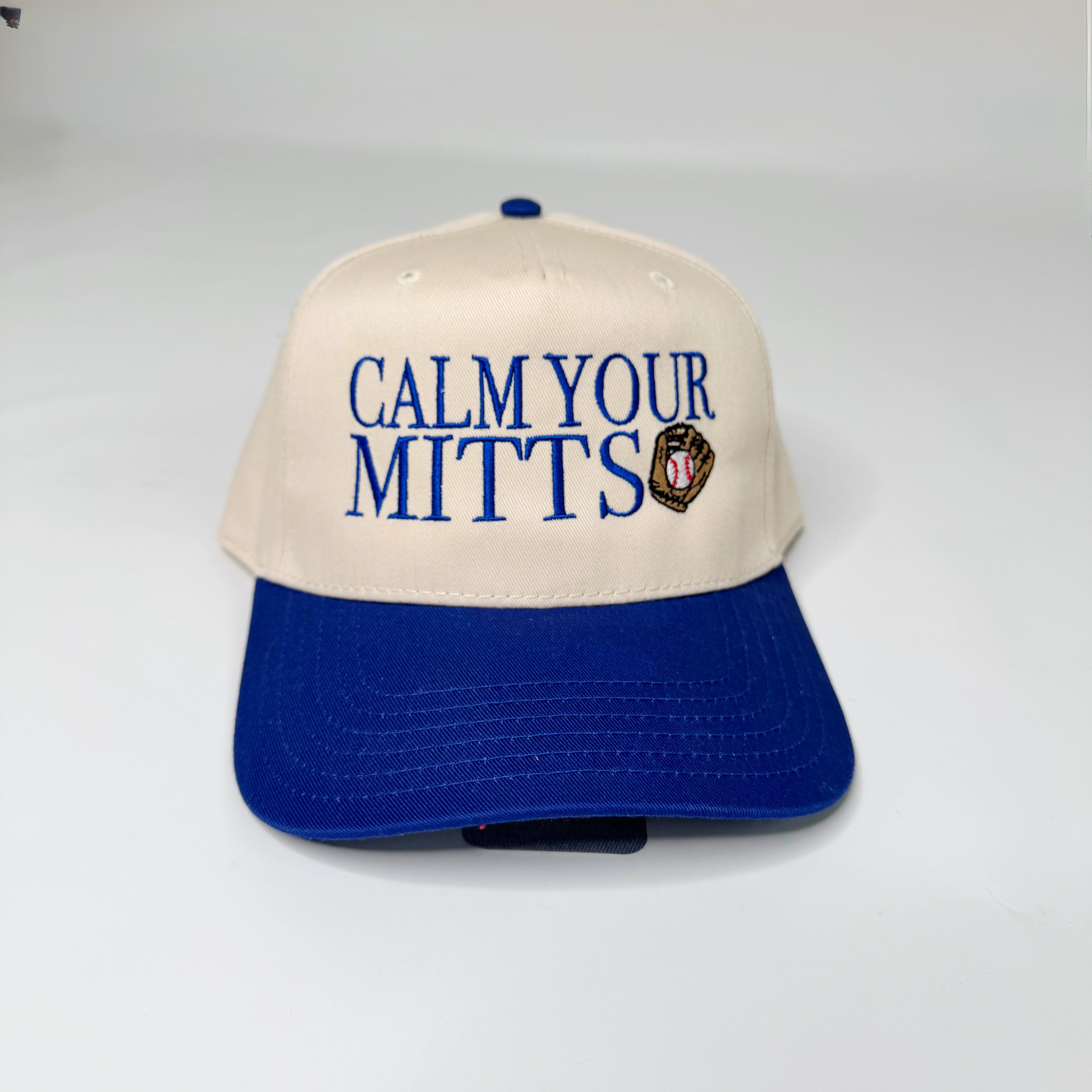 Baseball Calm Your Mitts Trucker Hat