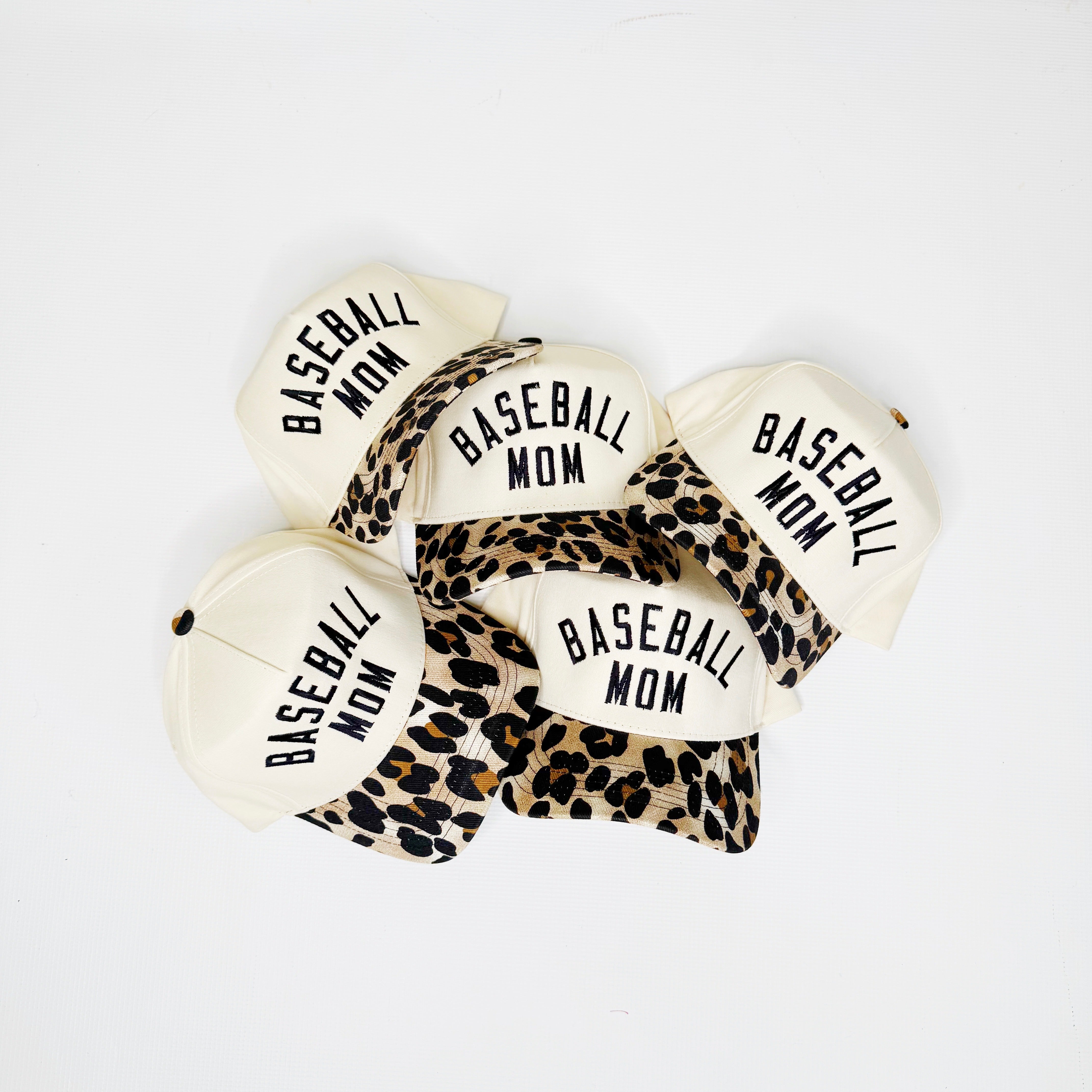 Baseball Mom Leopard Hat