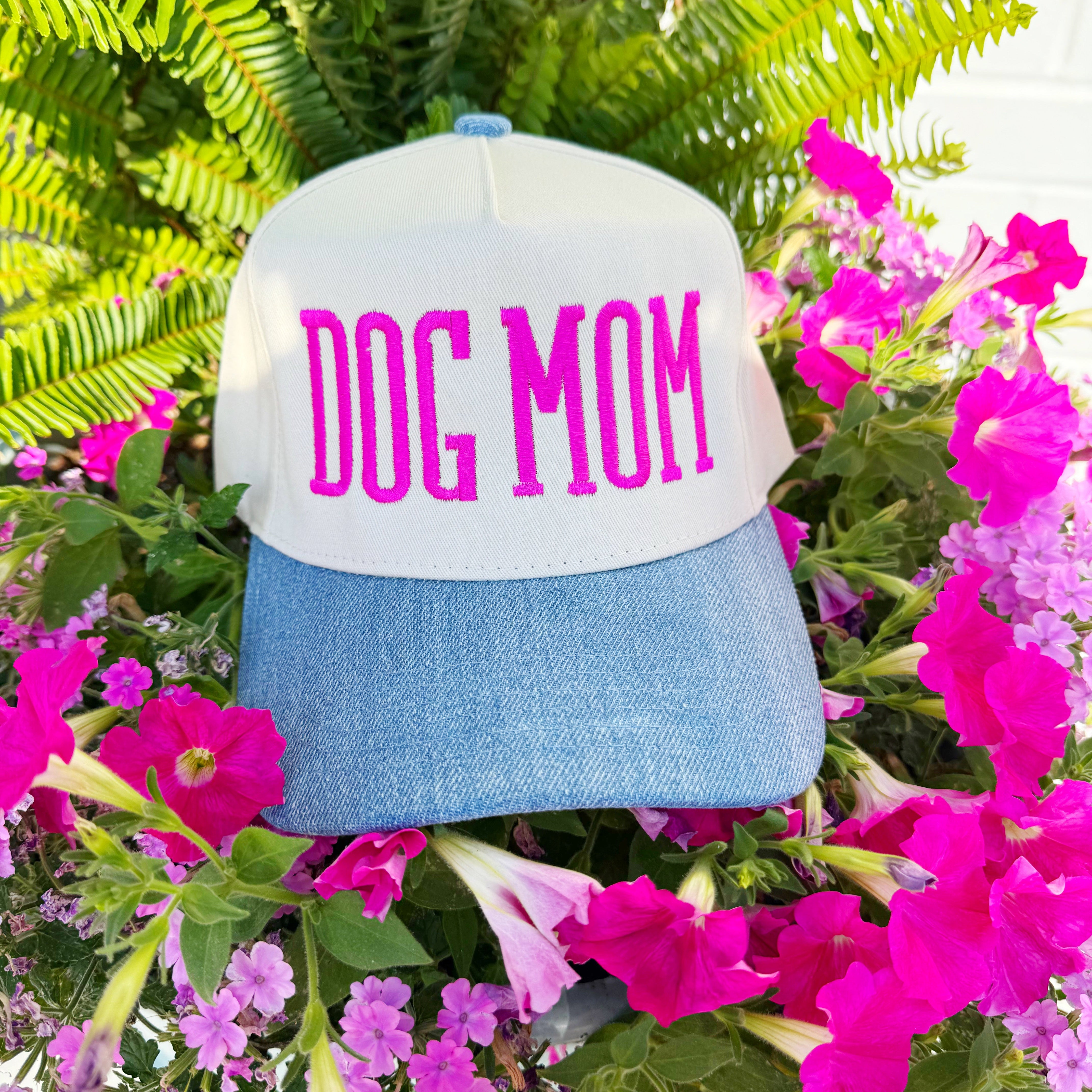 Dog Mom Denim Hat