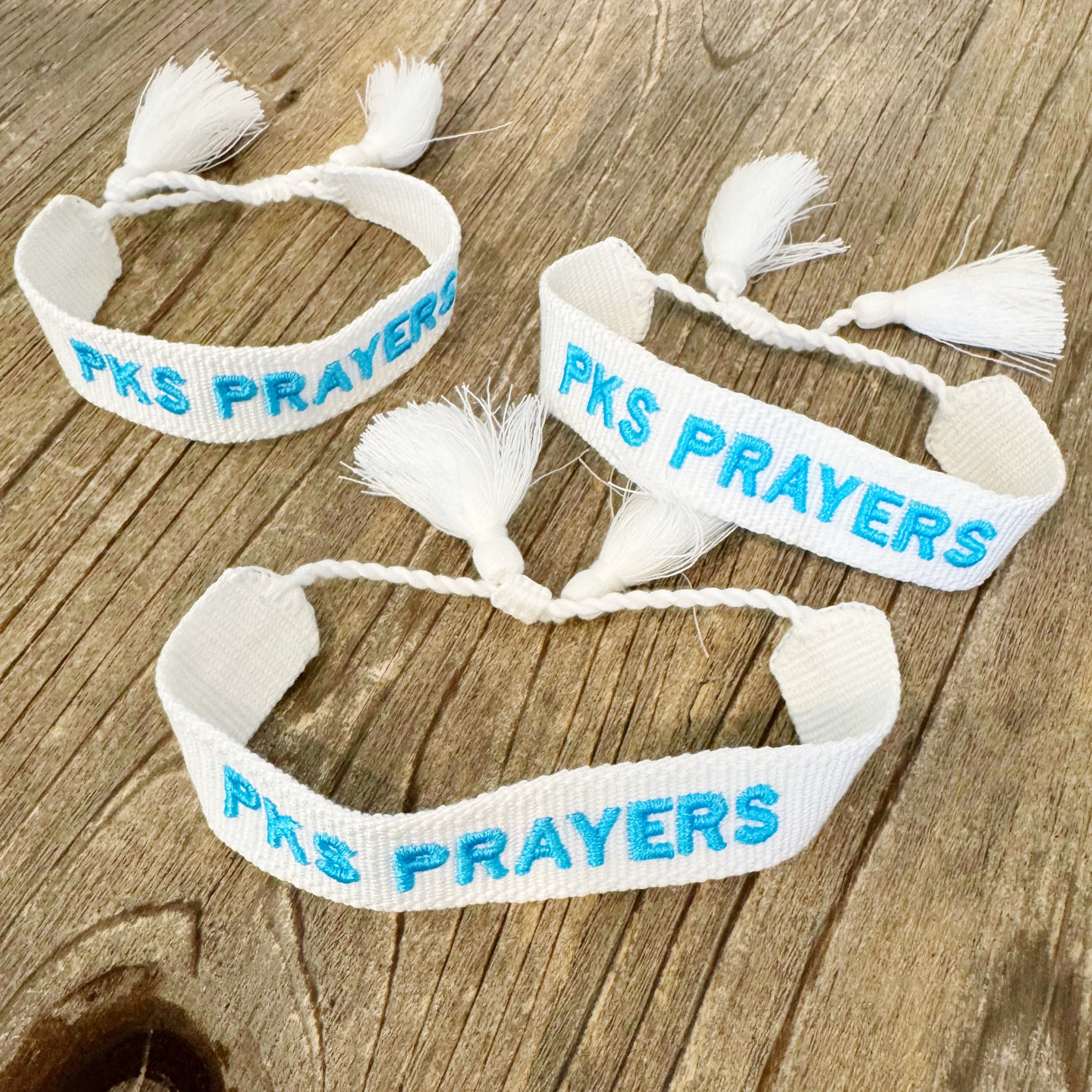 PKS Prayers Embroidered Bracelet