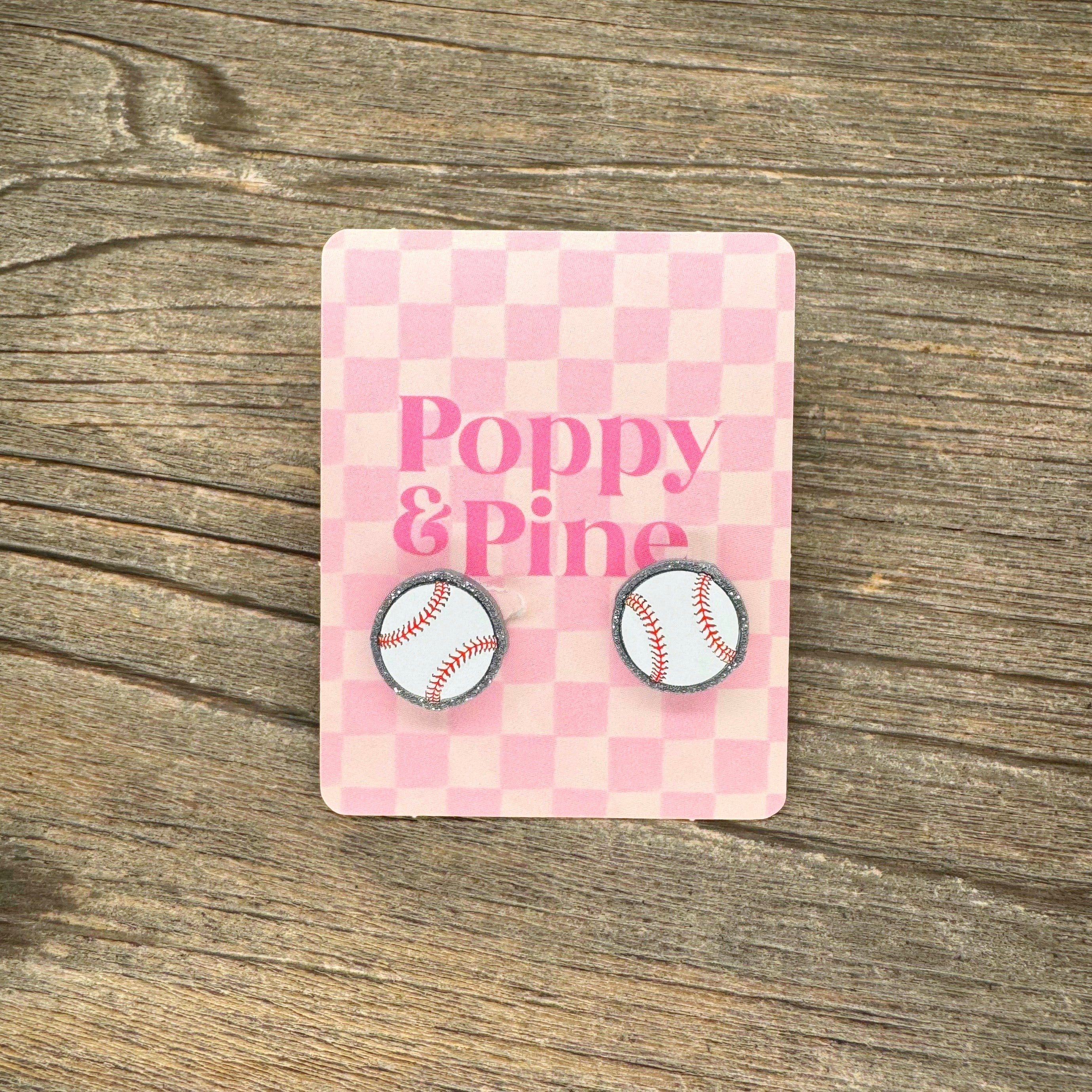 Baseball Earrings