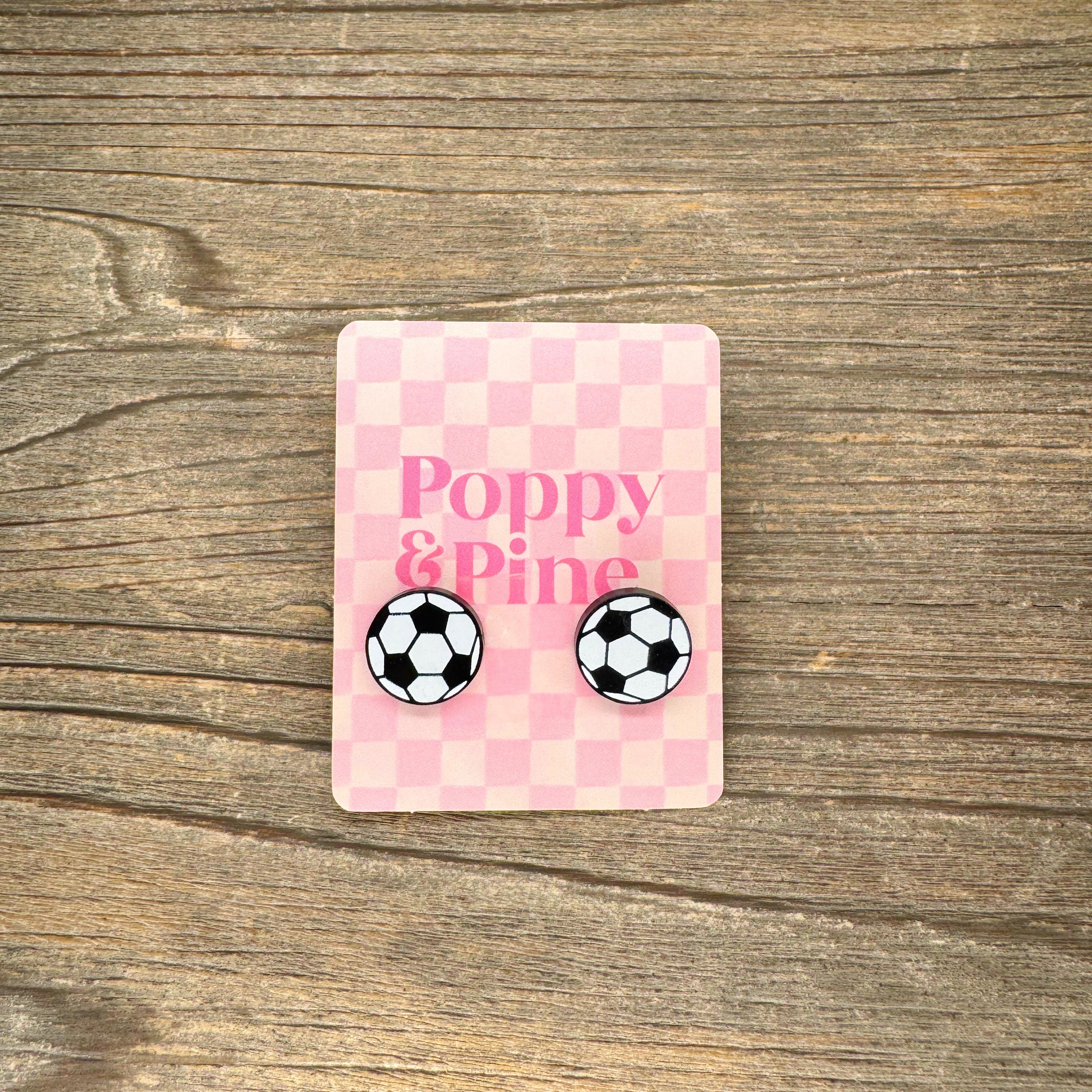 Soccer Earrings