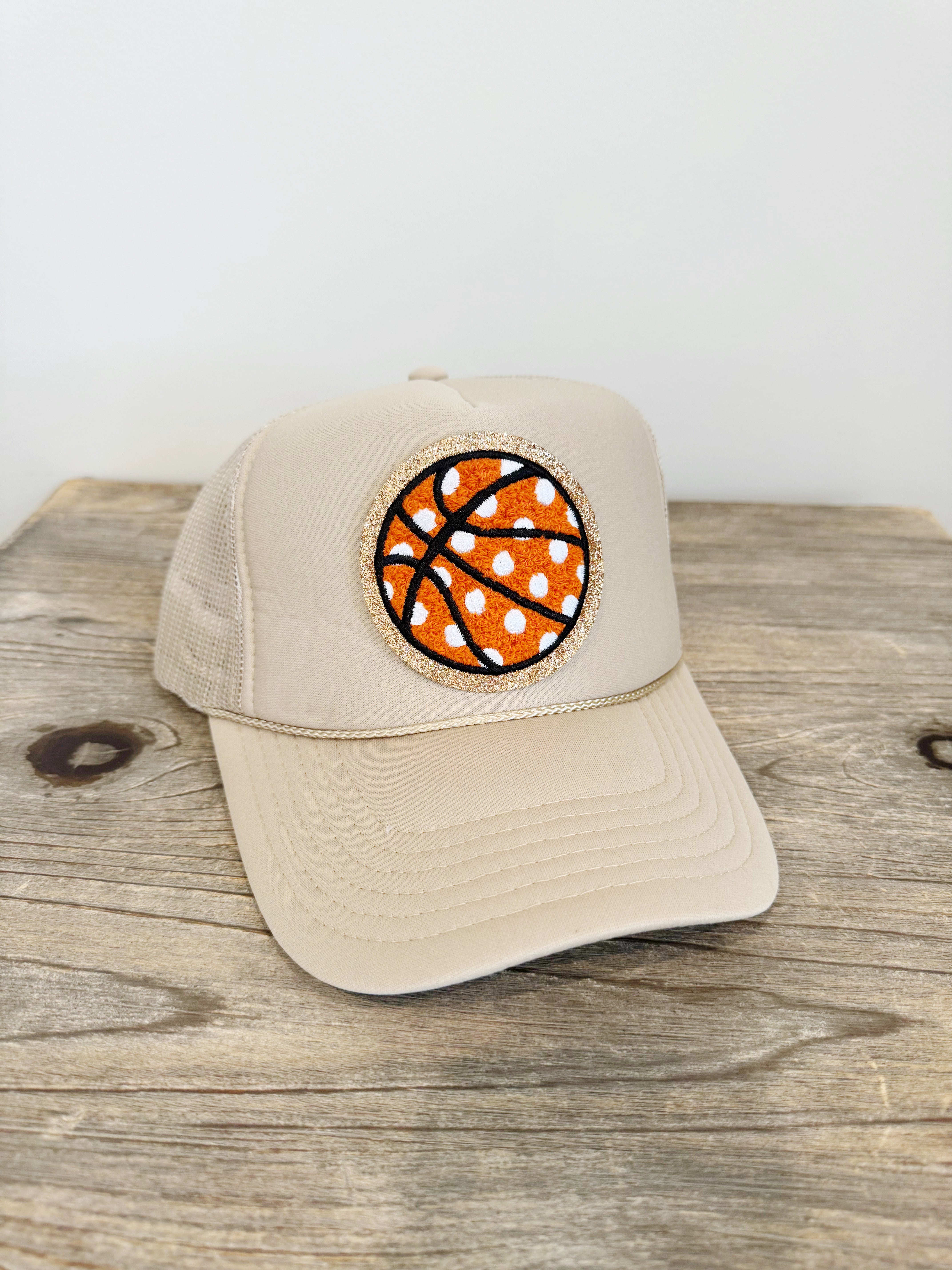 Polka Dot Basketball Patch Hat