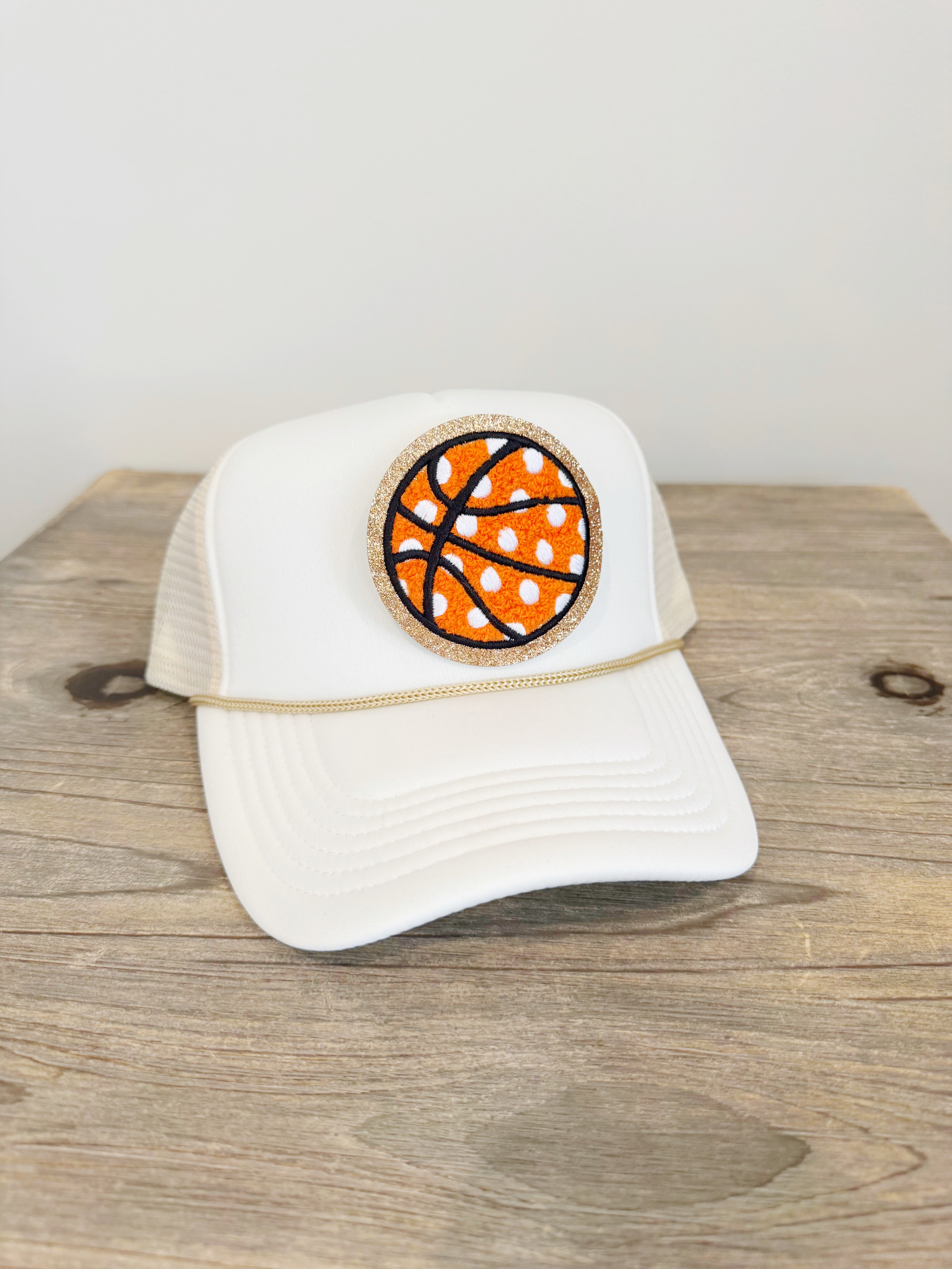 Polka Dot Basketball Patch Hat