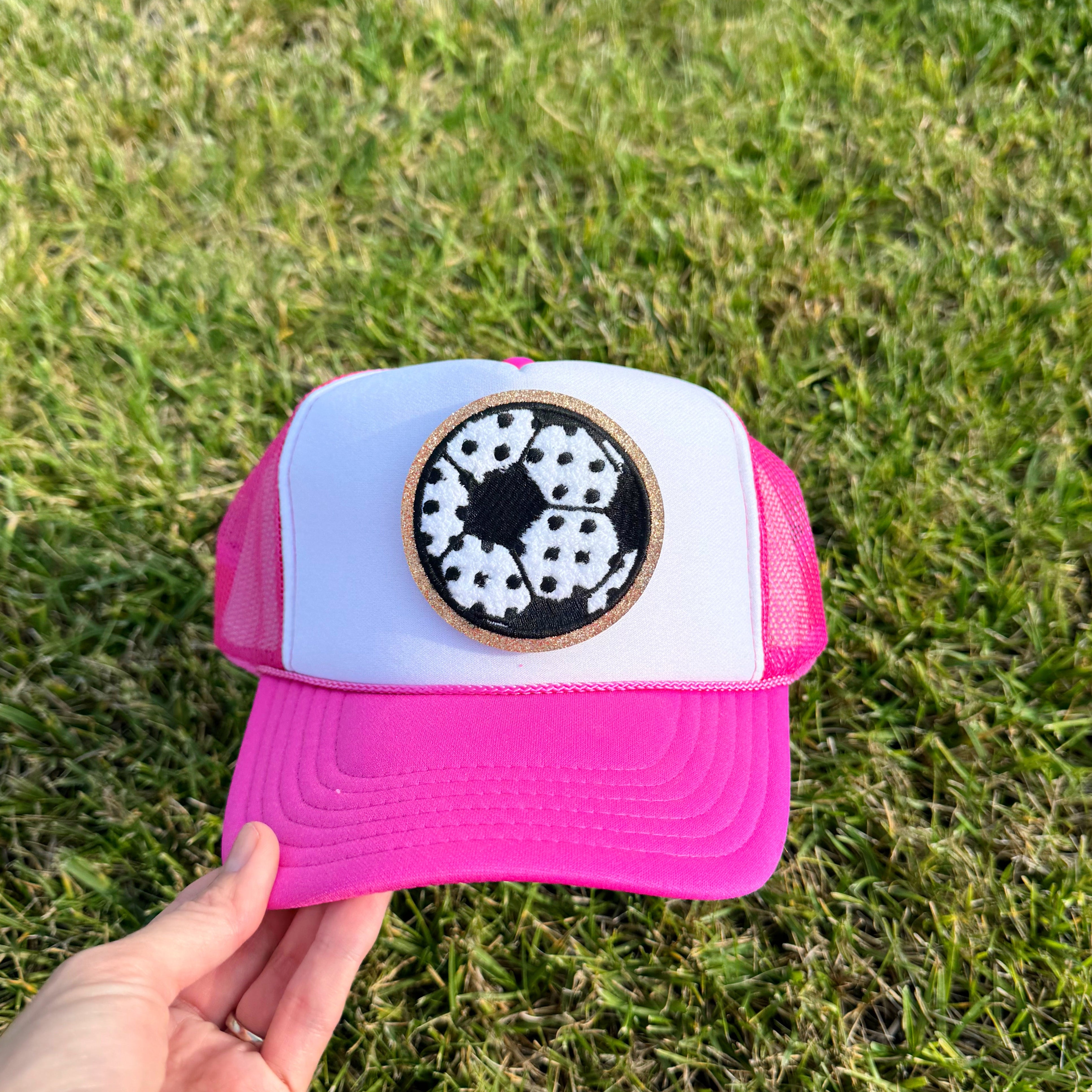 Polka Dot Soccer Patch Hat