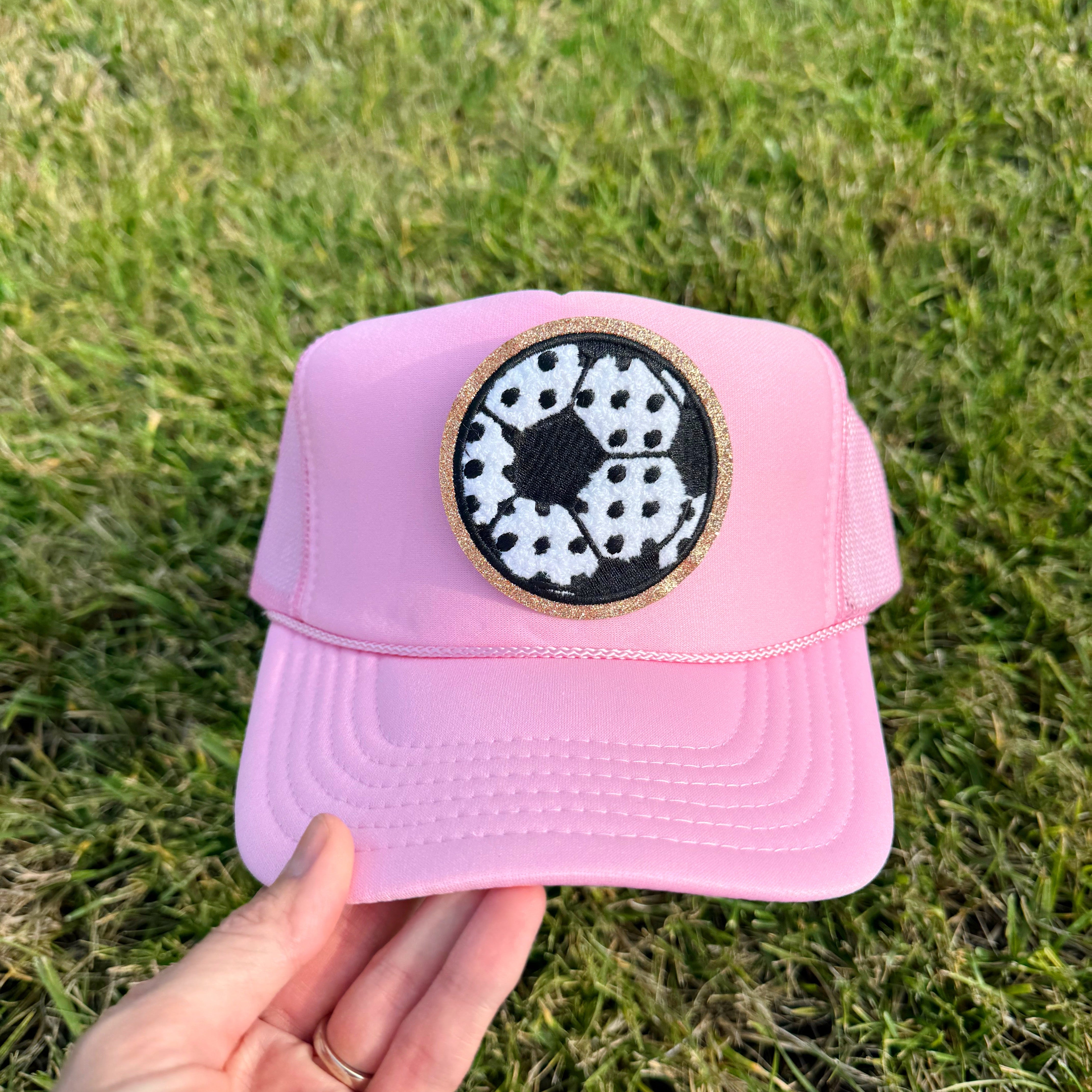 Polka Dot Soccer Patch Hat