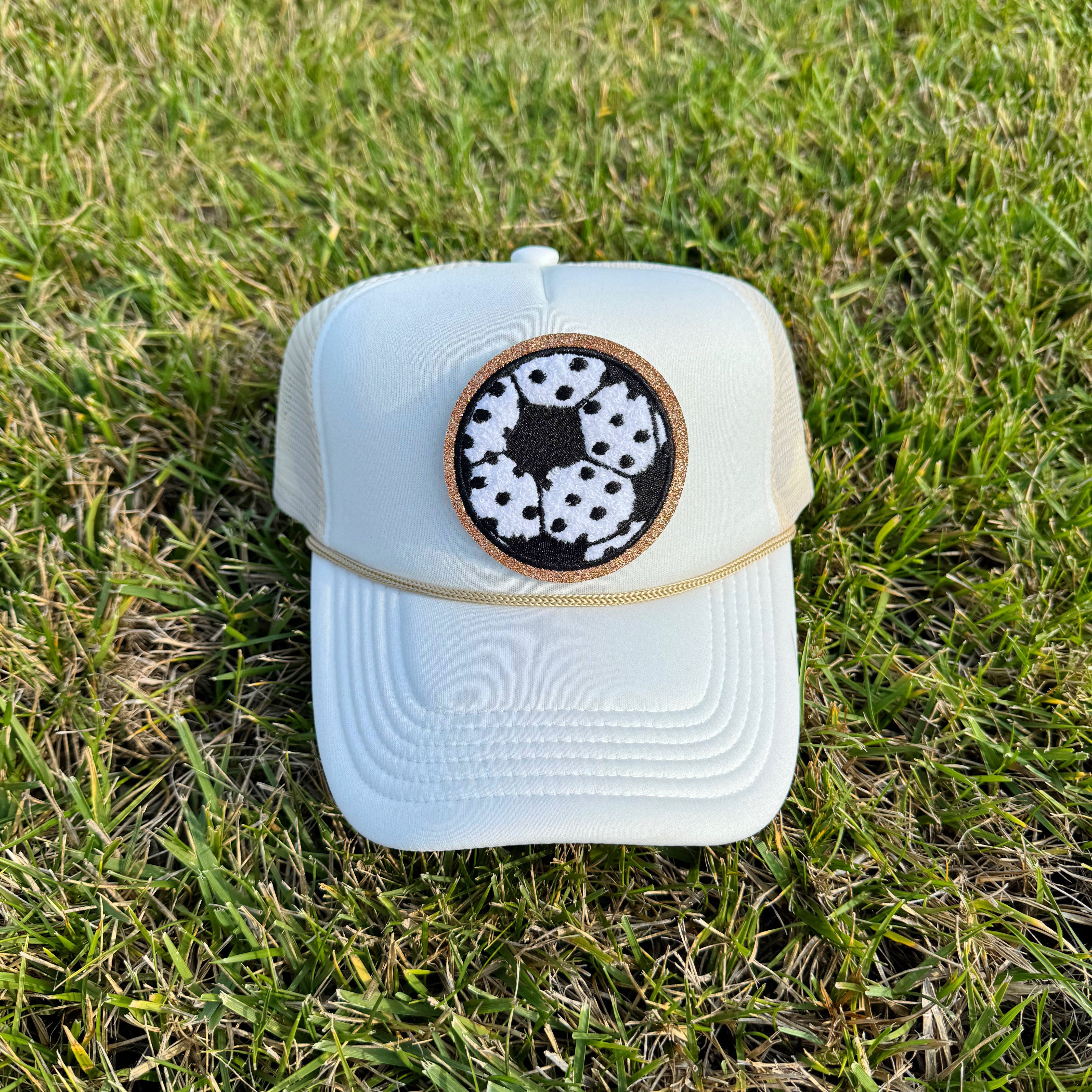 Polka Dot Soccer Patch Hat
