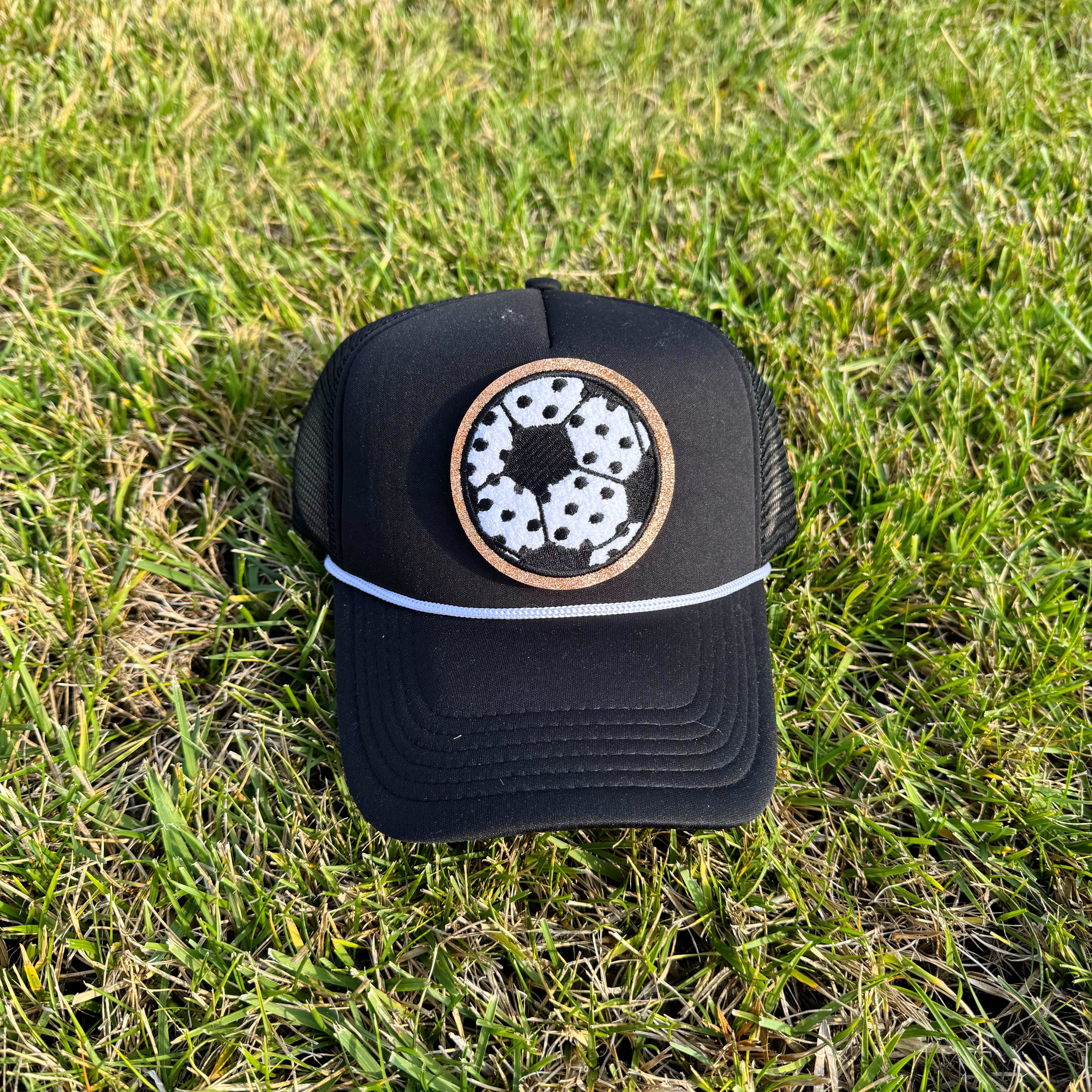 Polka Dot Soccer Patch Hat