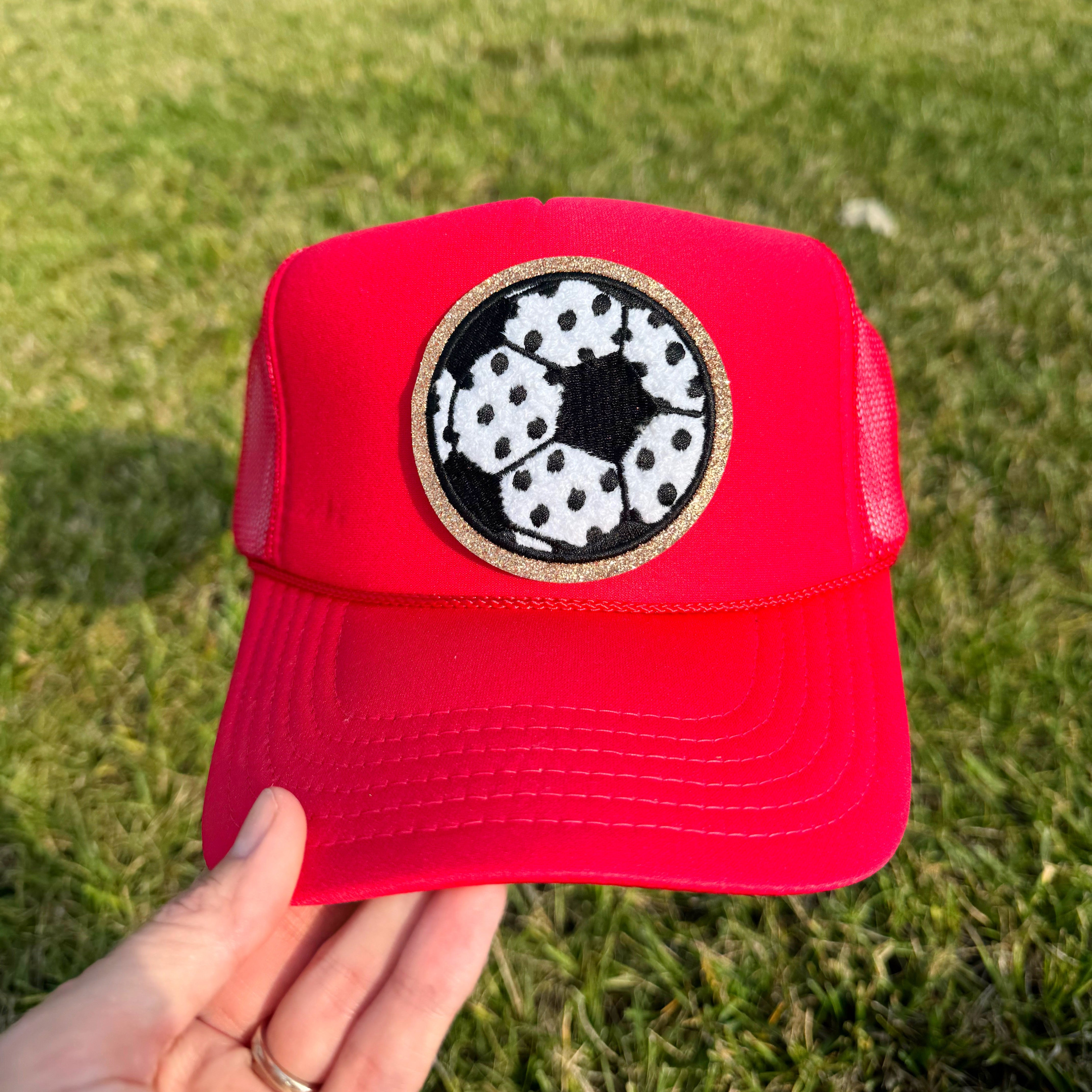 Polka Dot Soccer Patch Hat