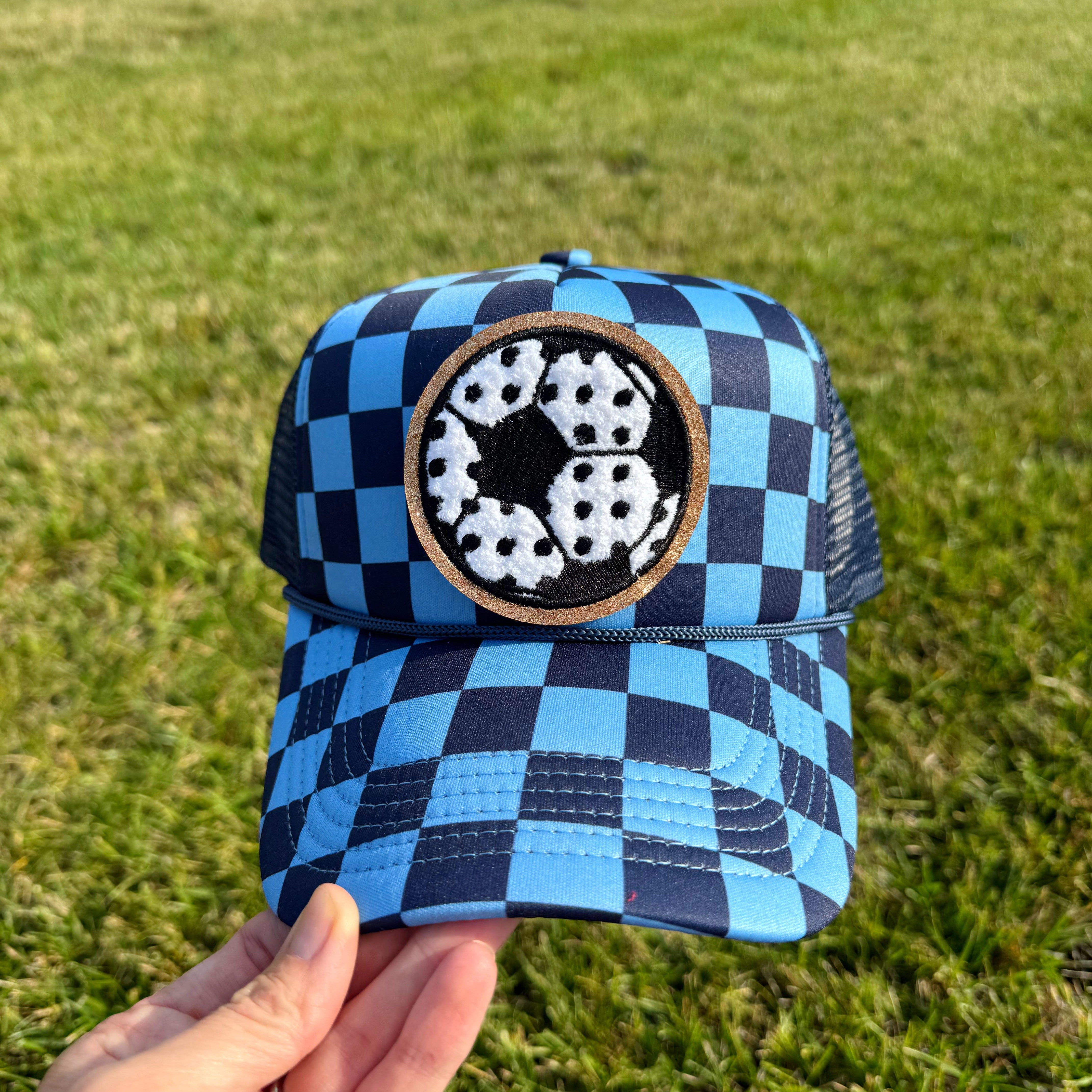 Polka Dot Soccer Patch Hat