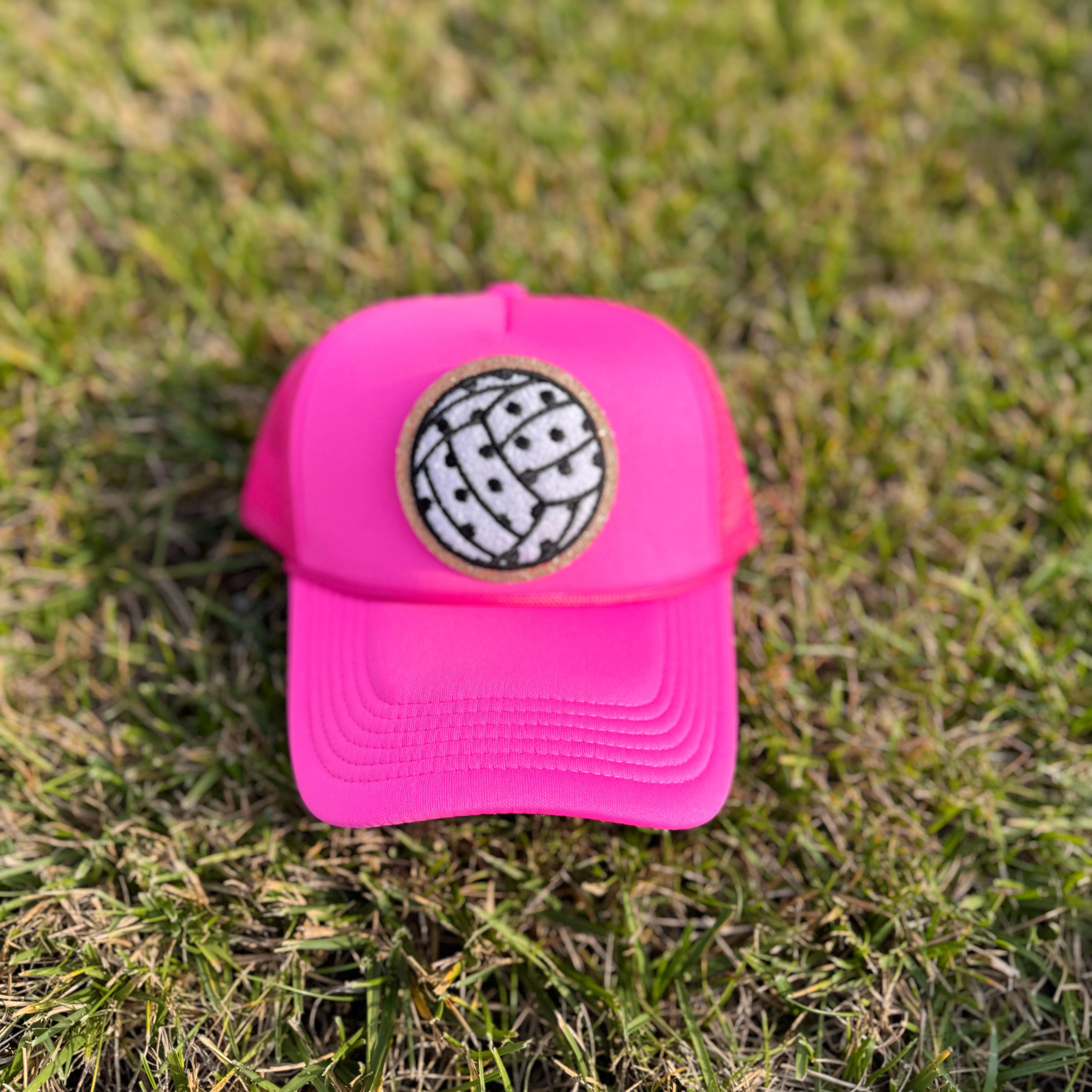 Polka Dot Volleyball Patch Hat