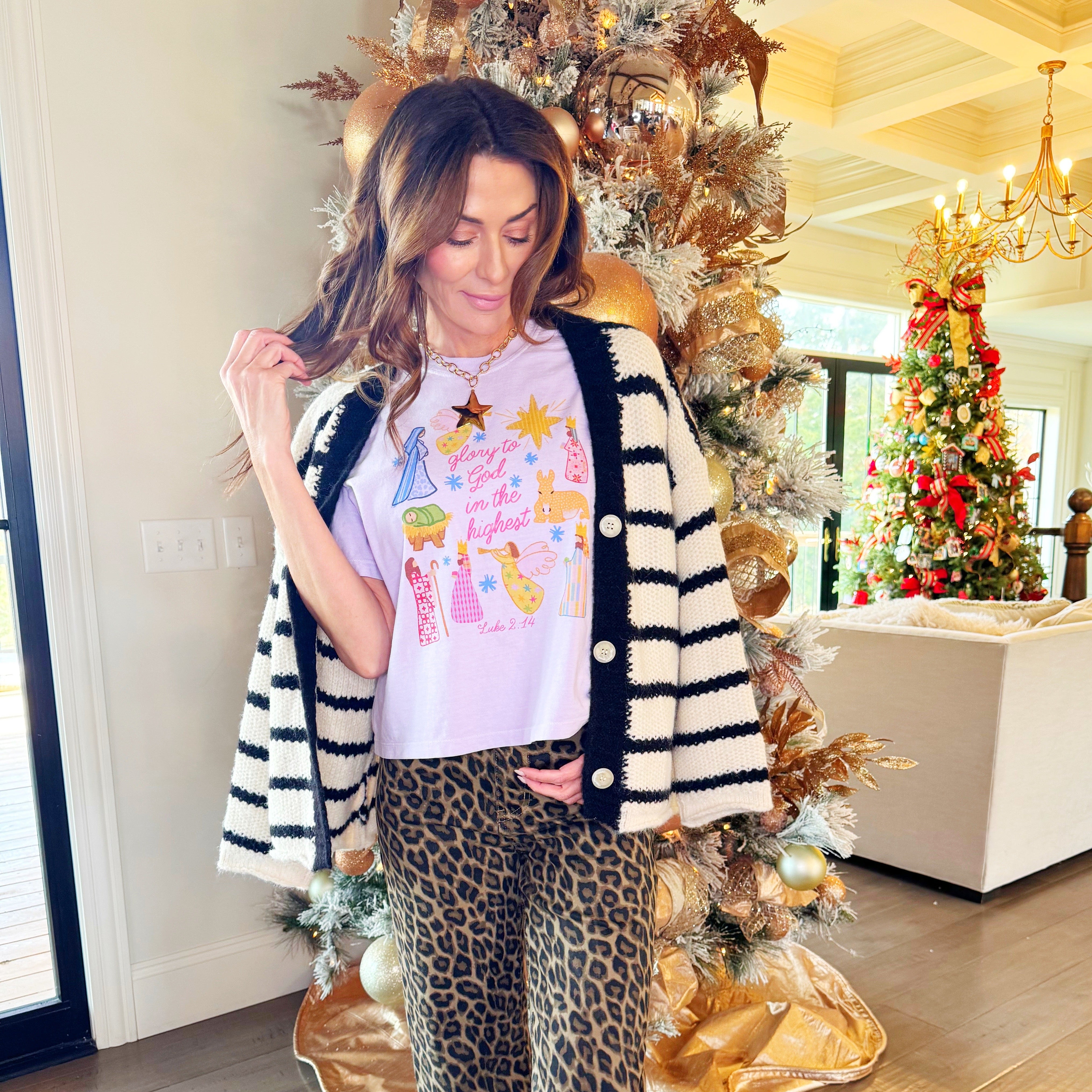 Glory to God in the Highest Crop Tee