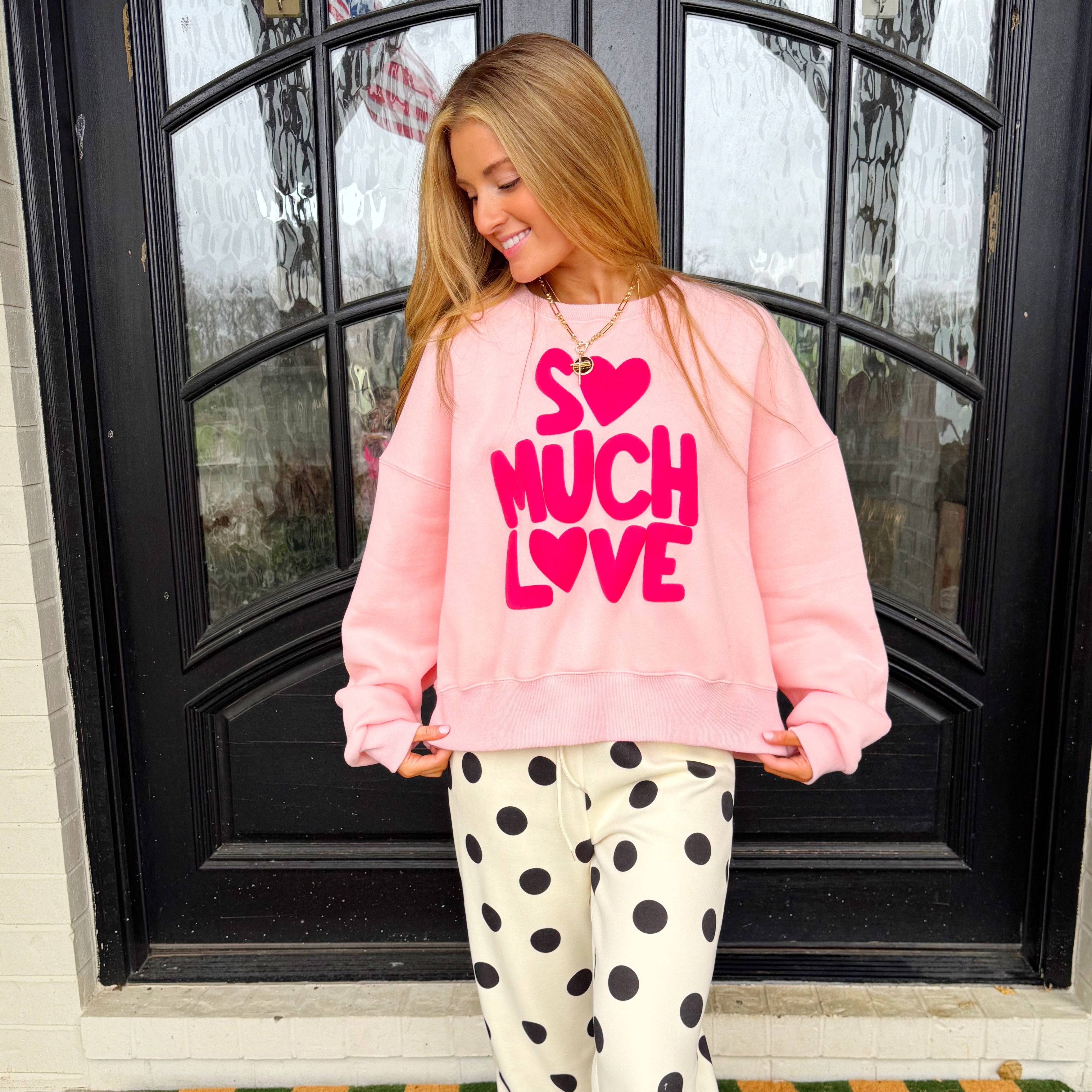 So Much Love Crop Sweatshirt- Pre Order