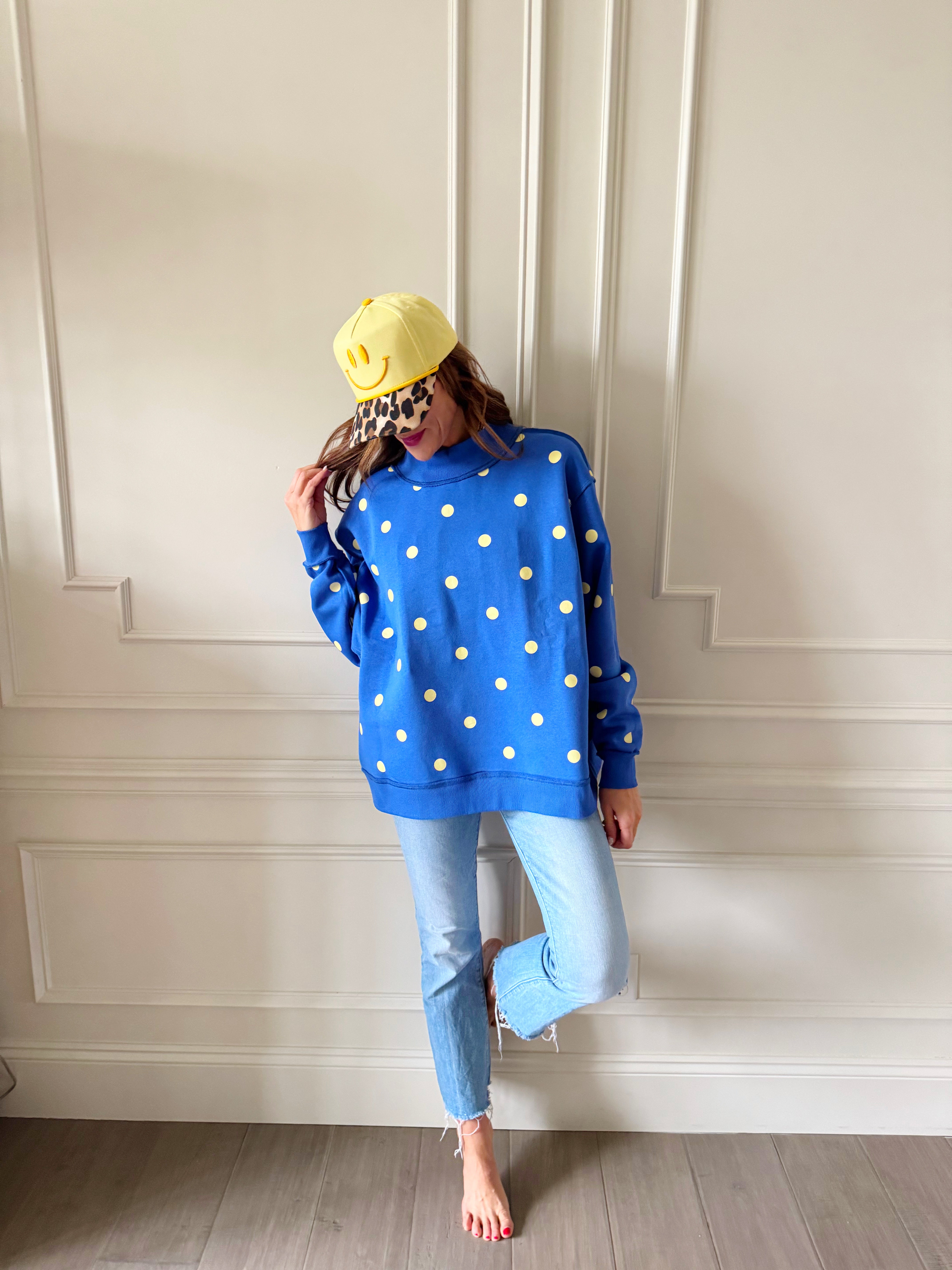 Mother 2-Sided Mock Sweatshirt