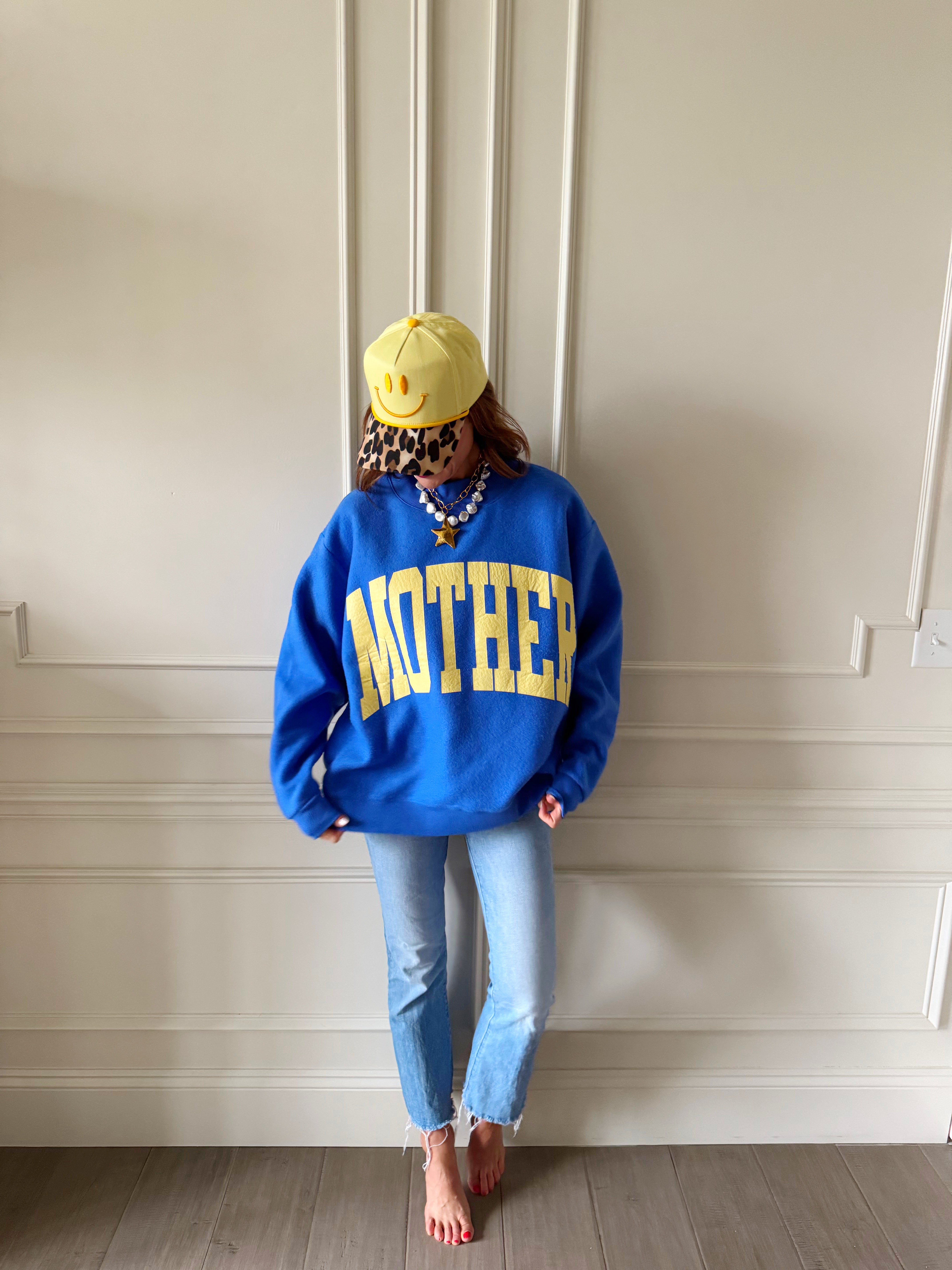 Mother 2-Sided Mock Sweatshirt