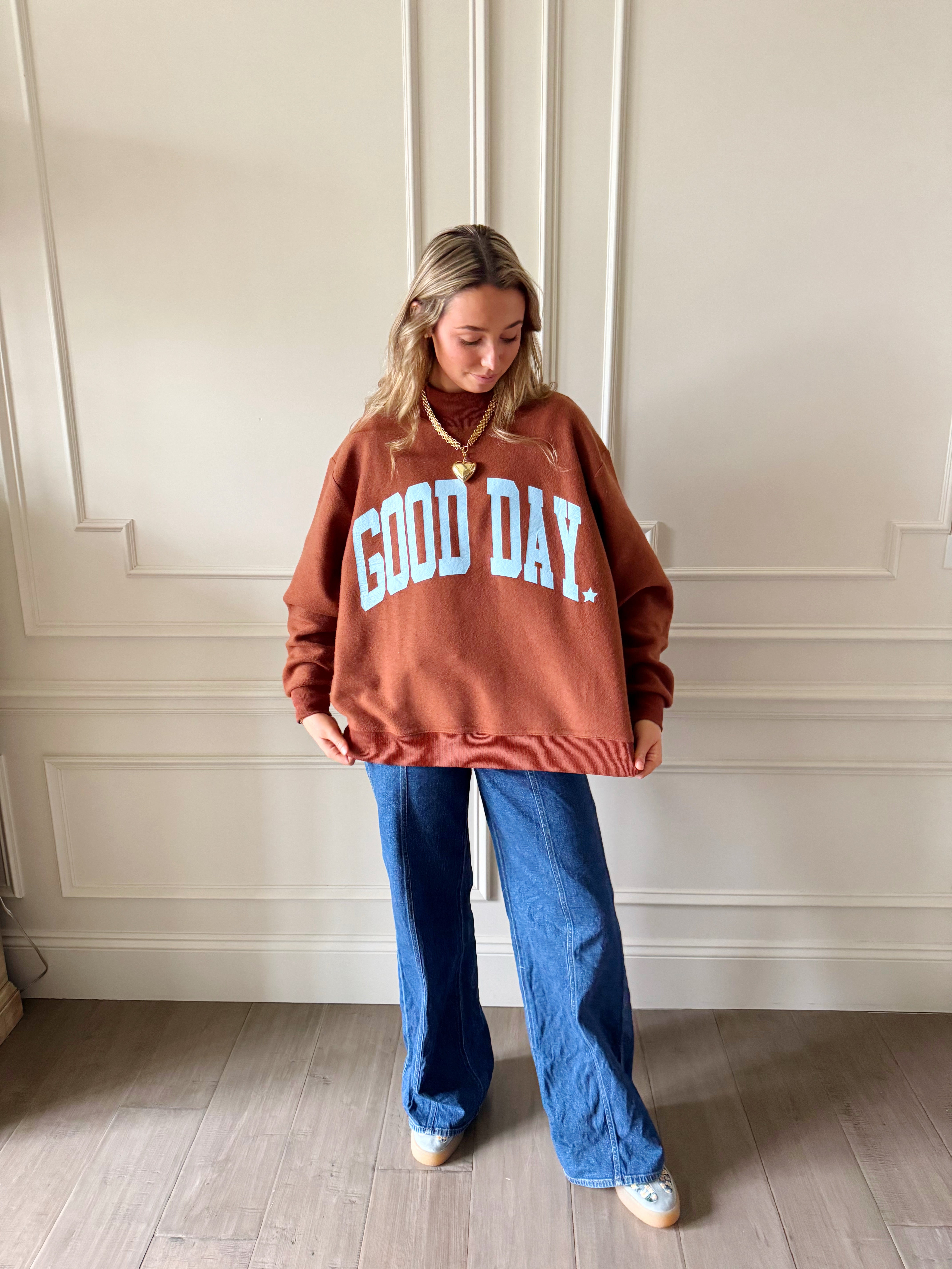 Good Day 2-Sided Mock Sweatshirt - Pre Order!