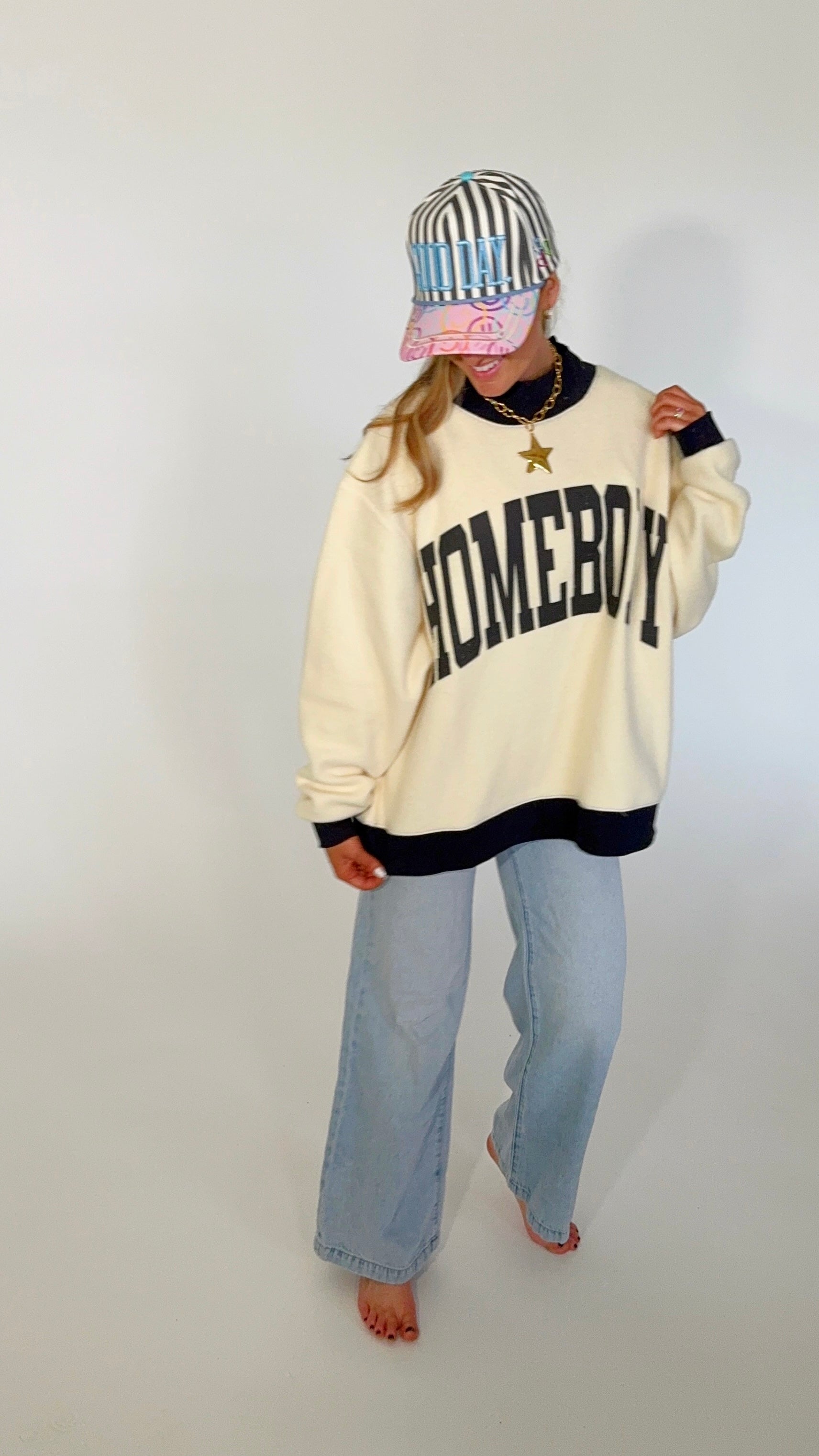 Homebody 2-Sided Mock Sweatshirt - Pre Order!