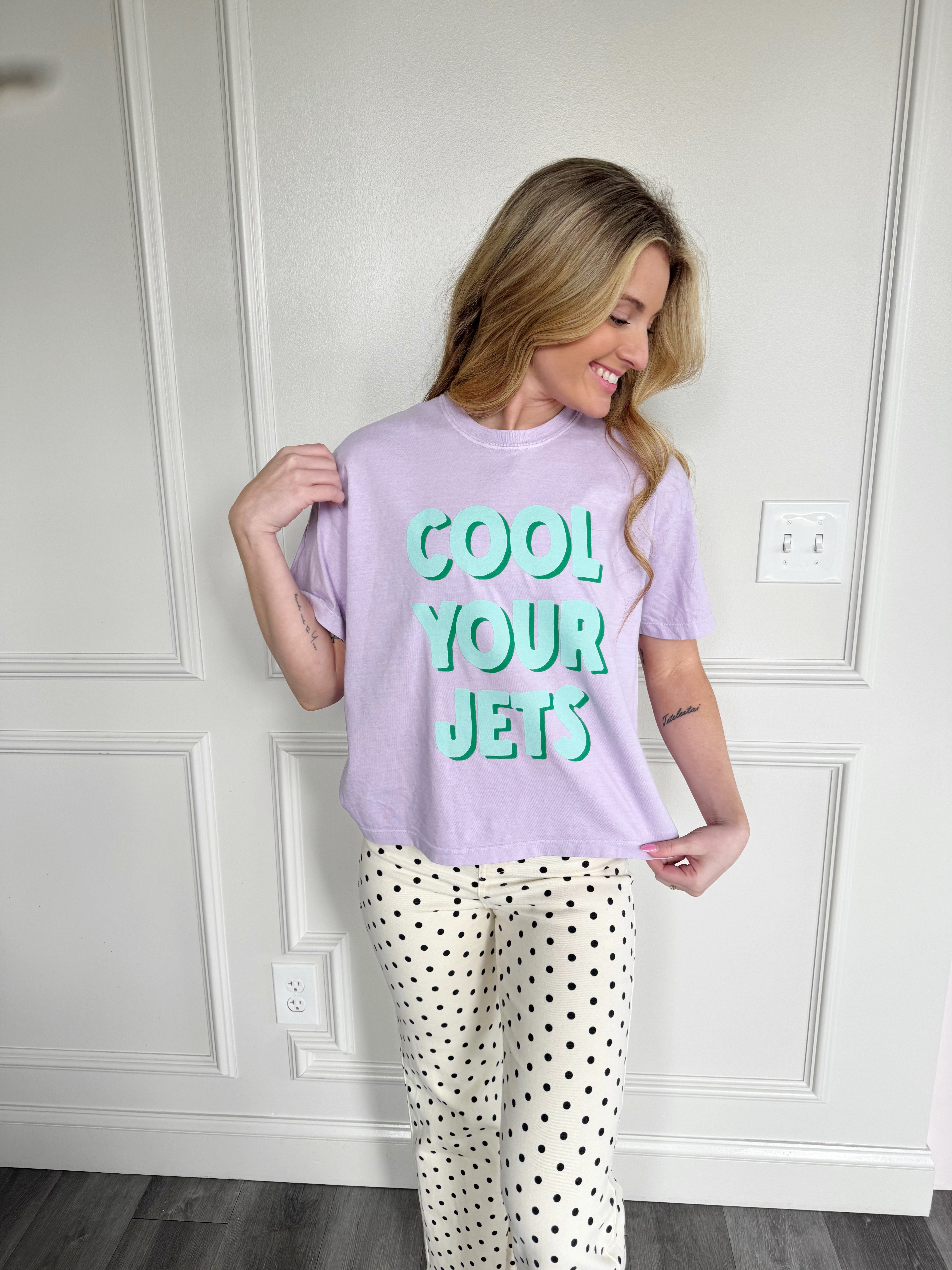 Cool Your Jets Crop Tee
