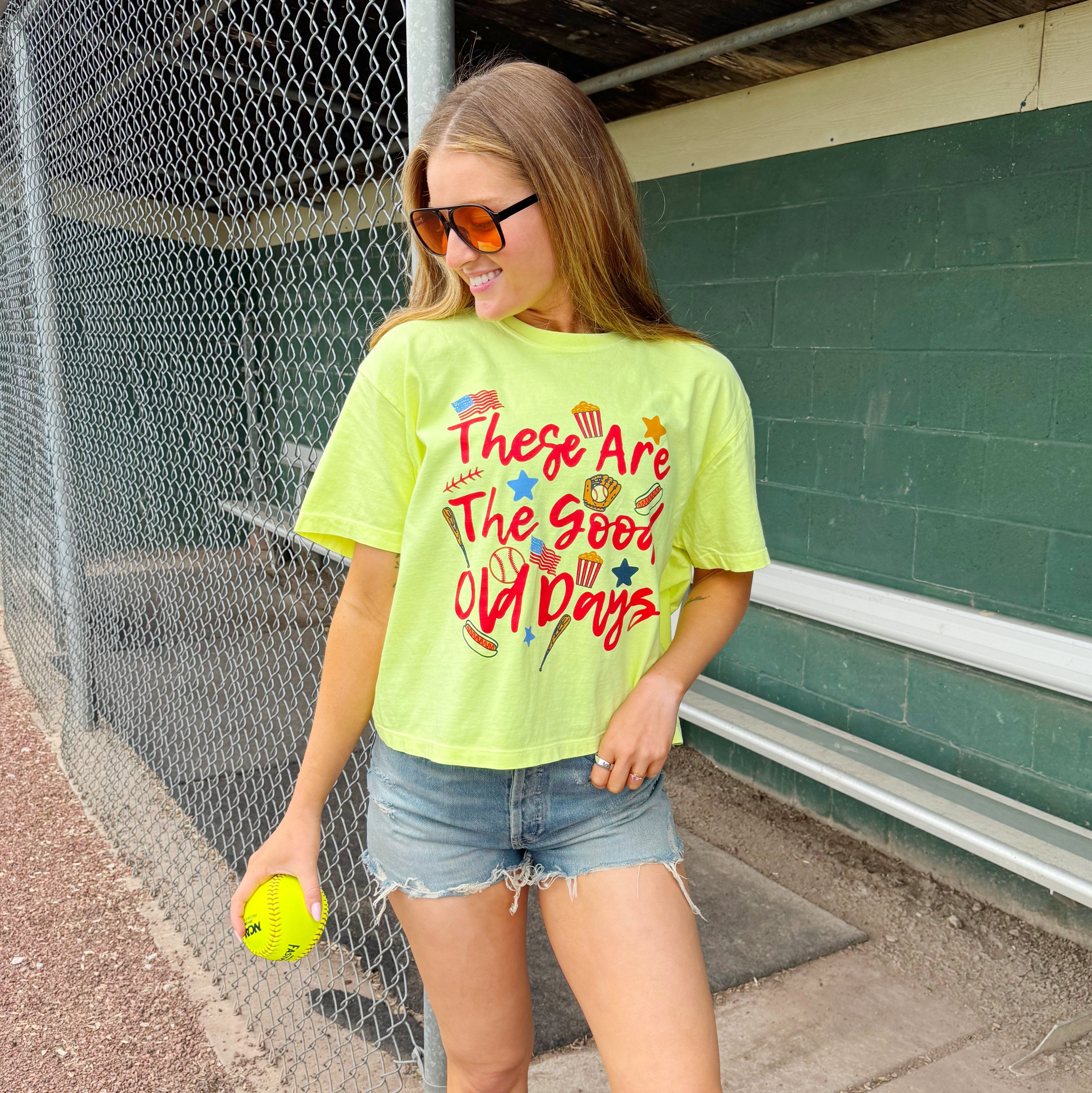 These Are the Good Old Days Cropped Tee