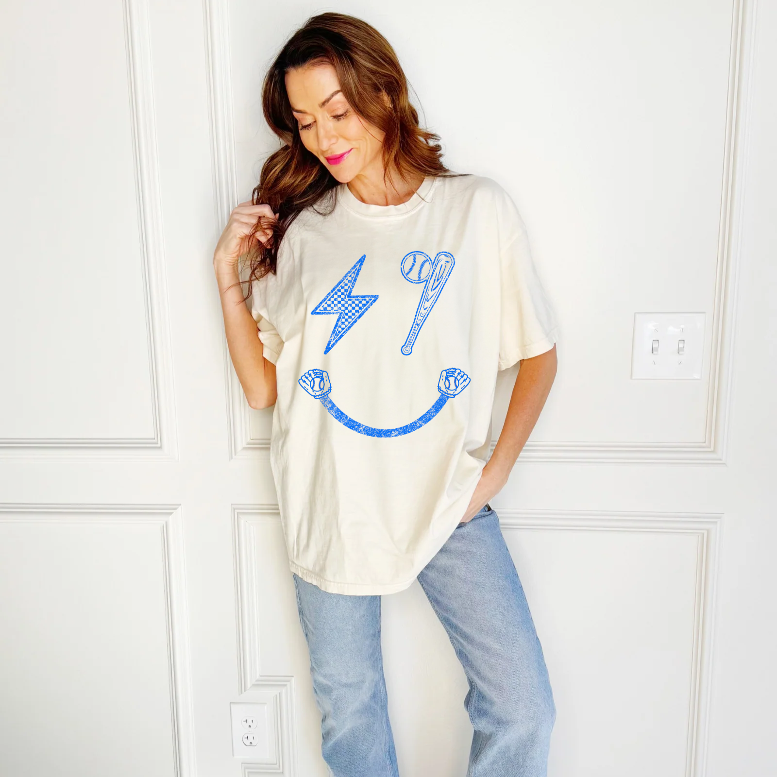 Ballpark Smiley Tee