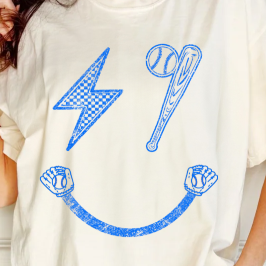Ballpark Smiley Cropped Tee