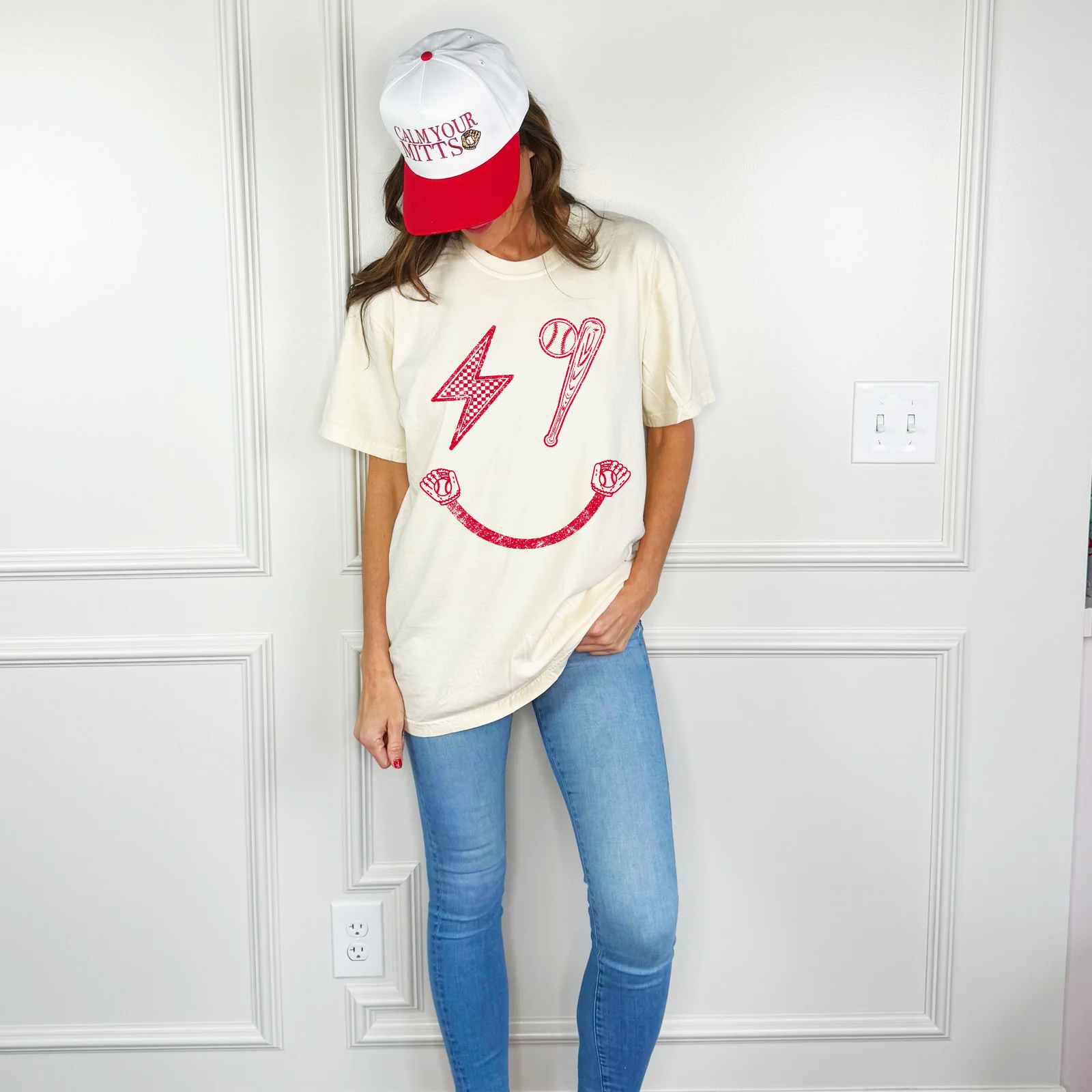 Ballpark Smiley Tee