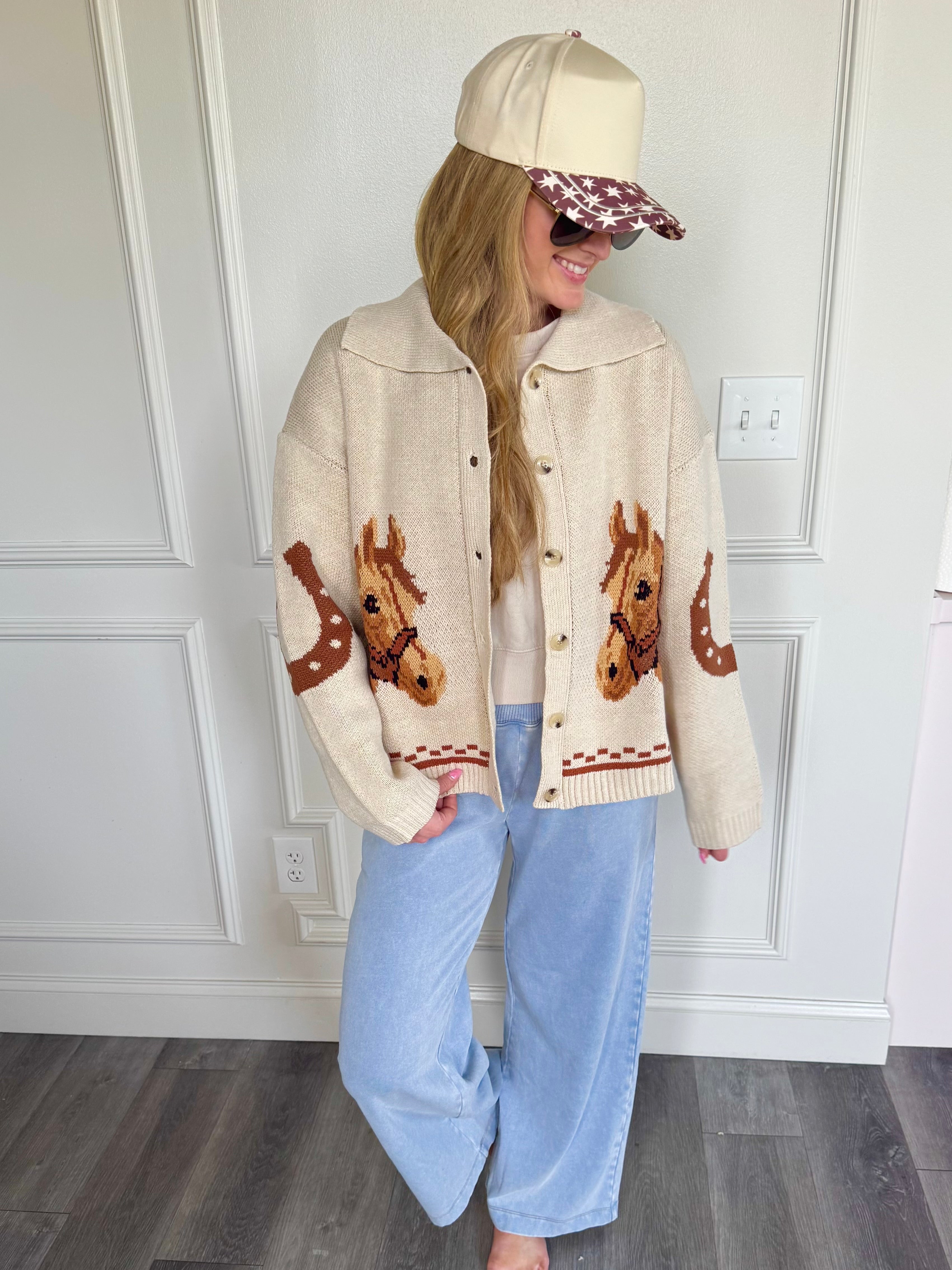Saddle Club Cream Cardigan