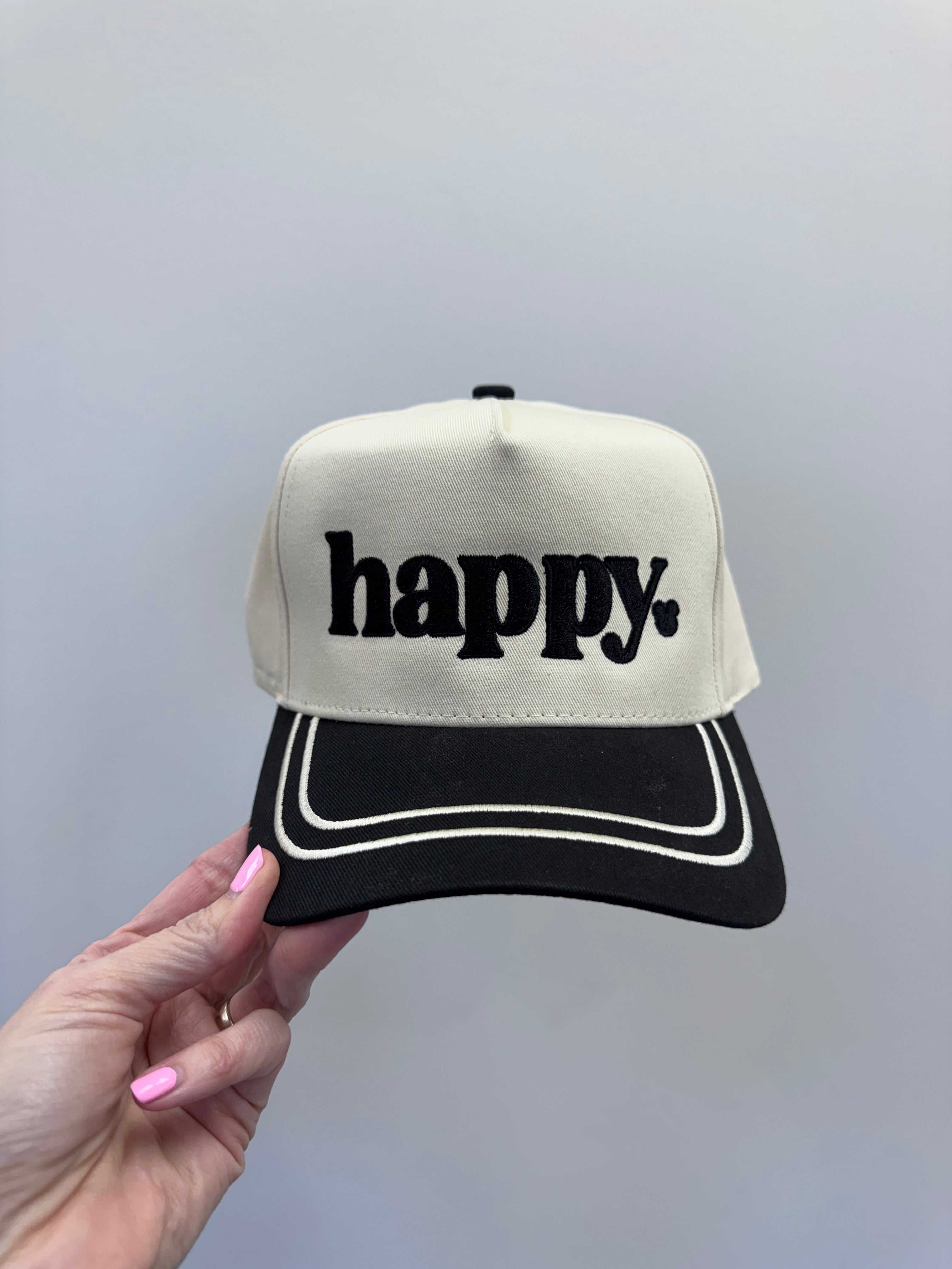 happy. Trucker Hat