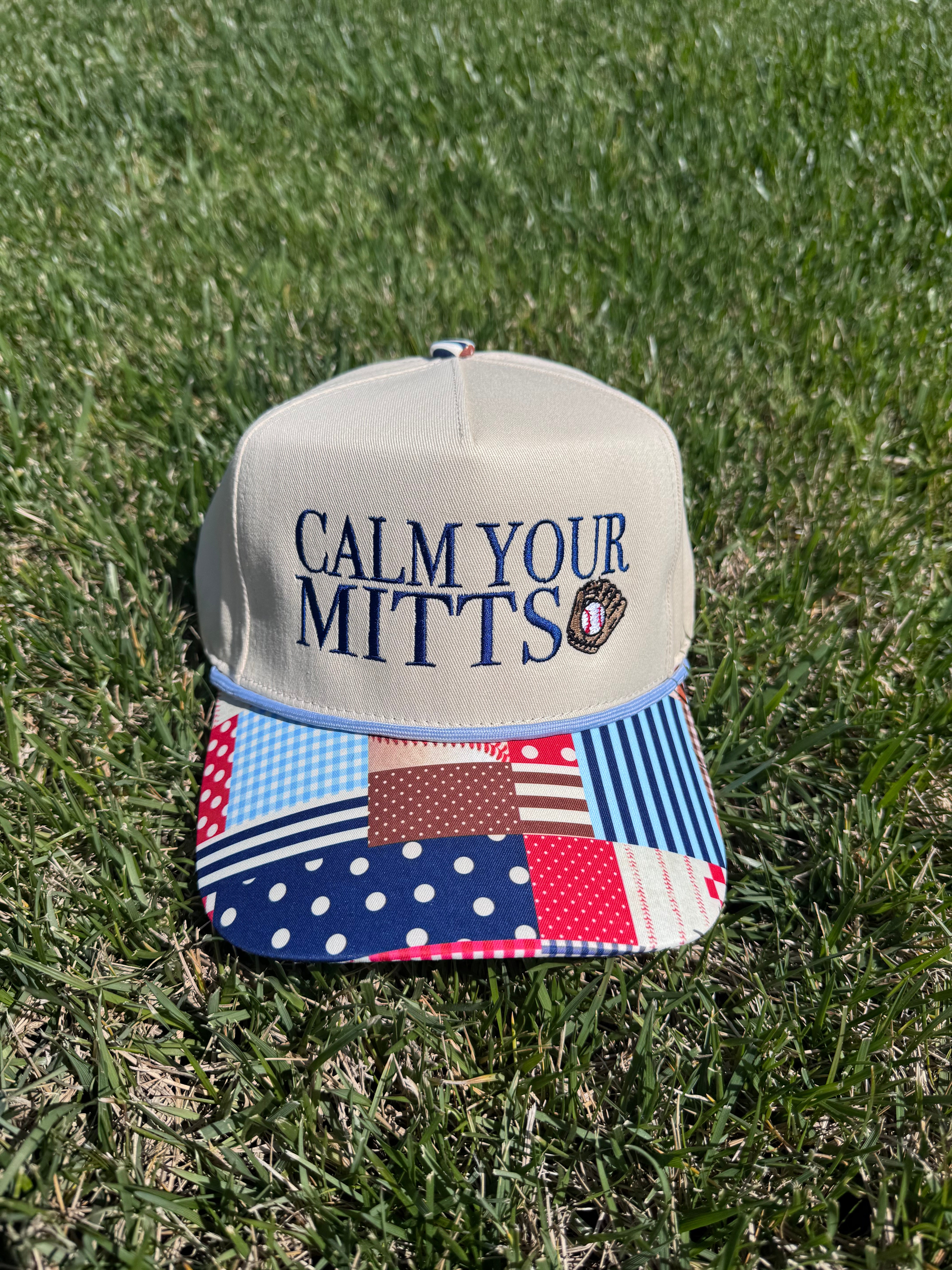 Baseball Calm Your Mitts Trucker Hat