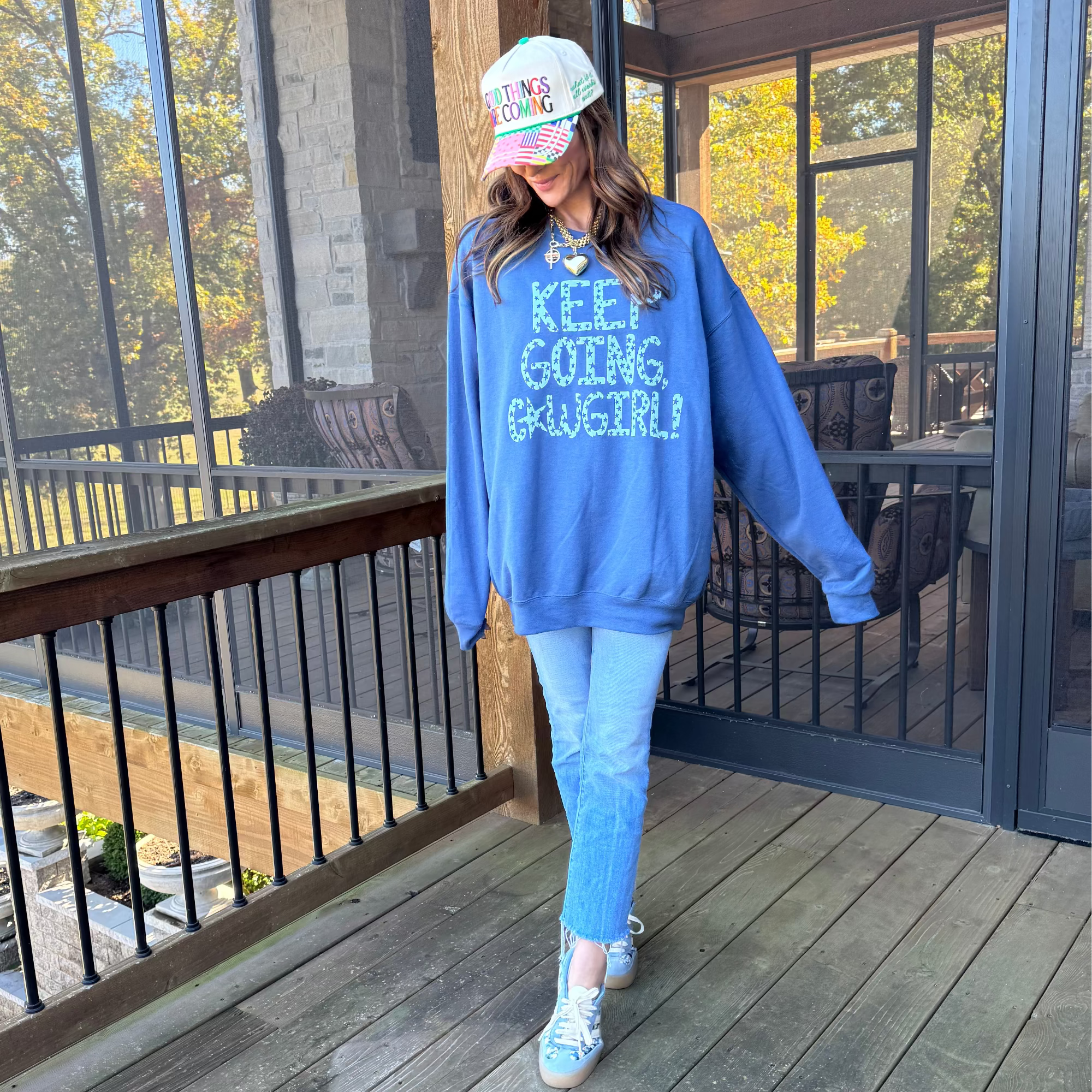 Keep Going Cowgirl Sweatshirt