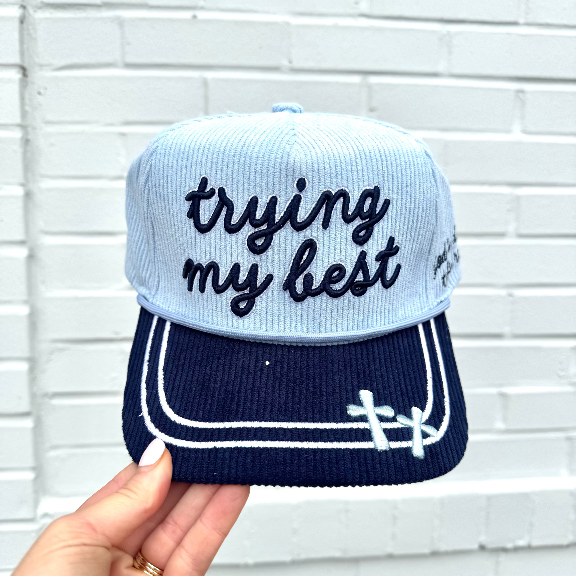 Trying My Best Corduroy Hat-Pre Order!