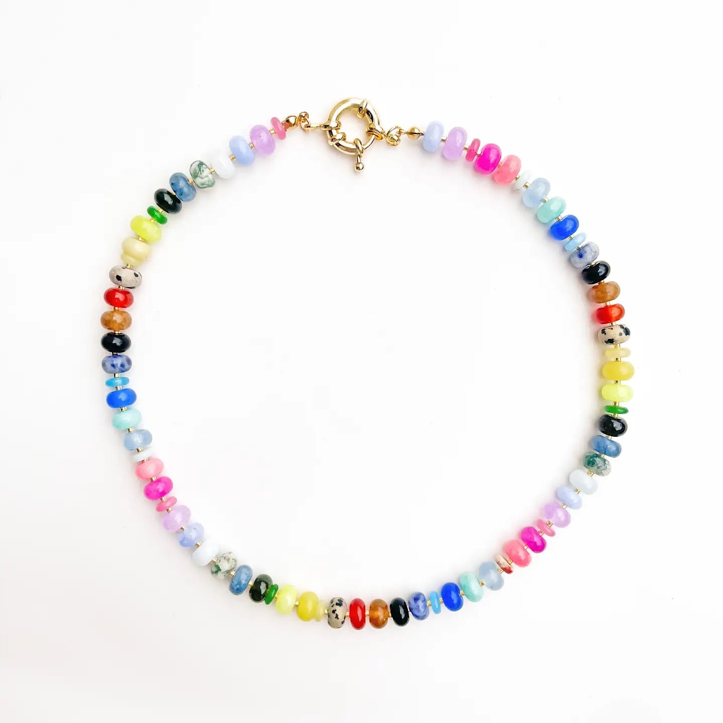Gemstone Rainbow Necklace