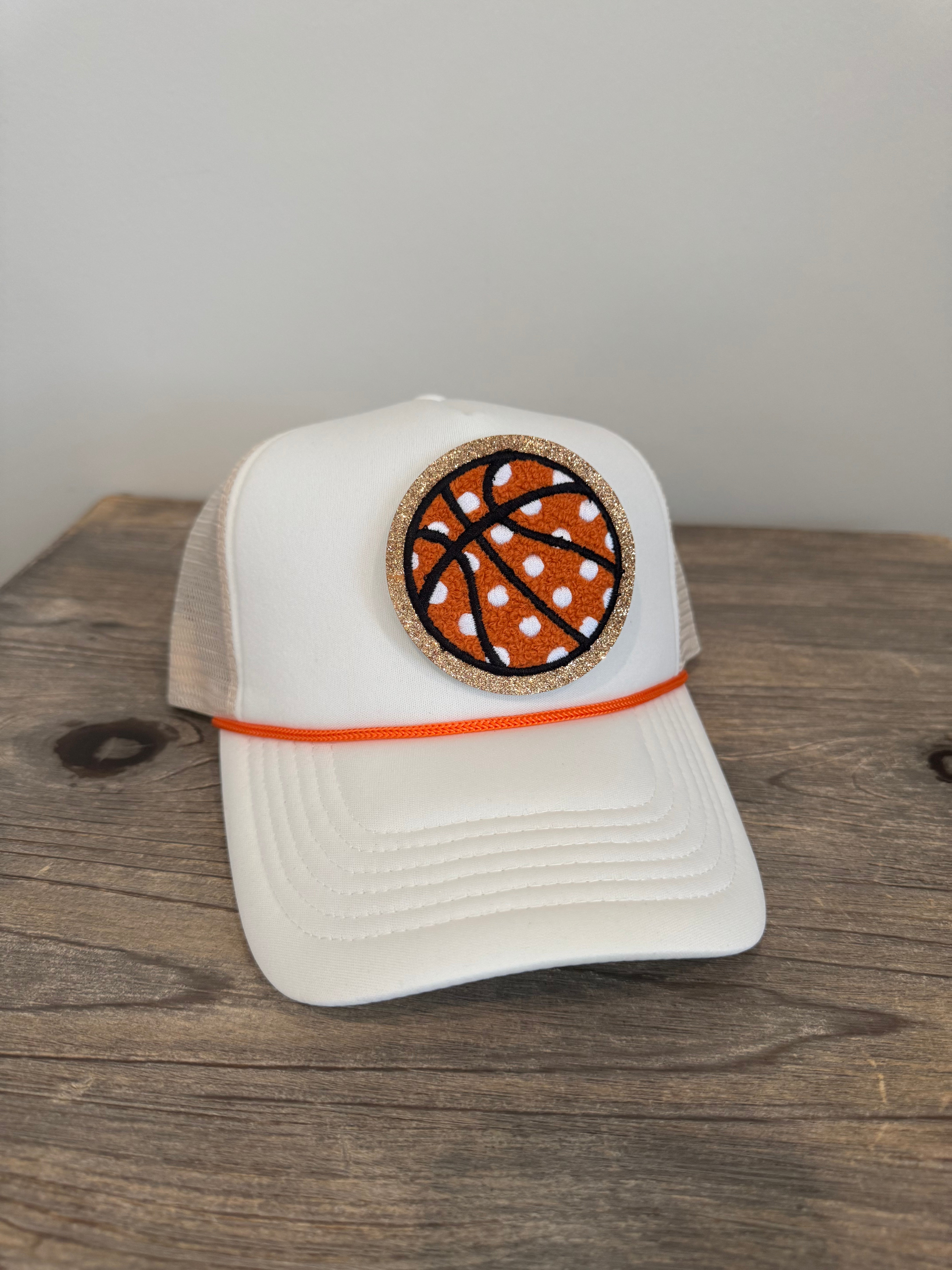 Polka Dot Basketball Patch Hat