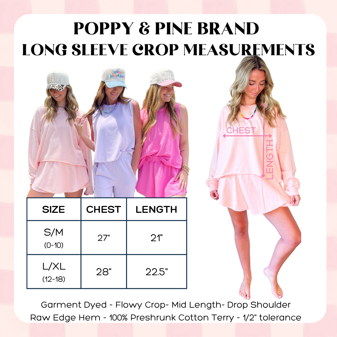 Powder Blue Long Sleeve Crop