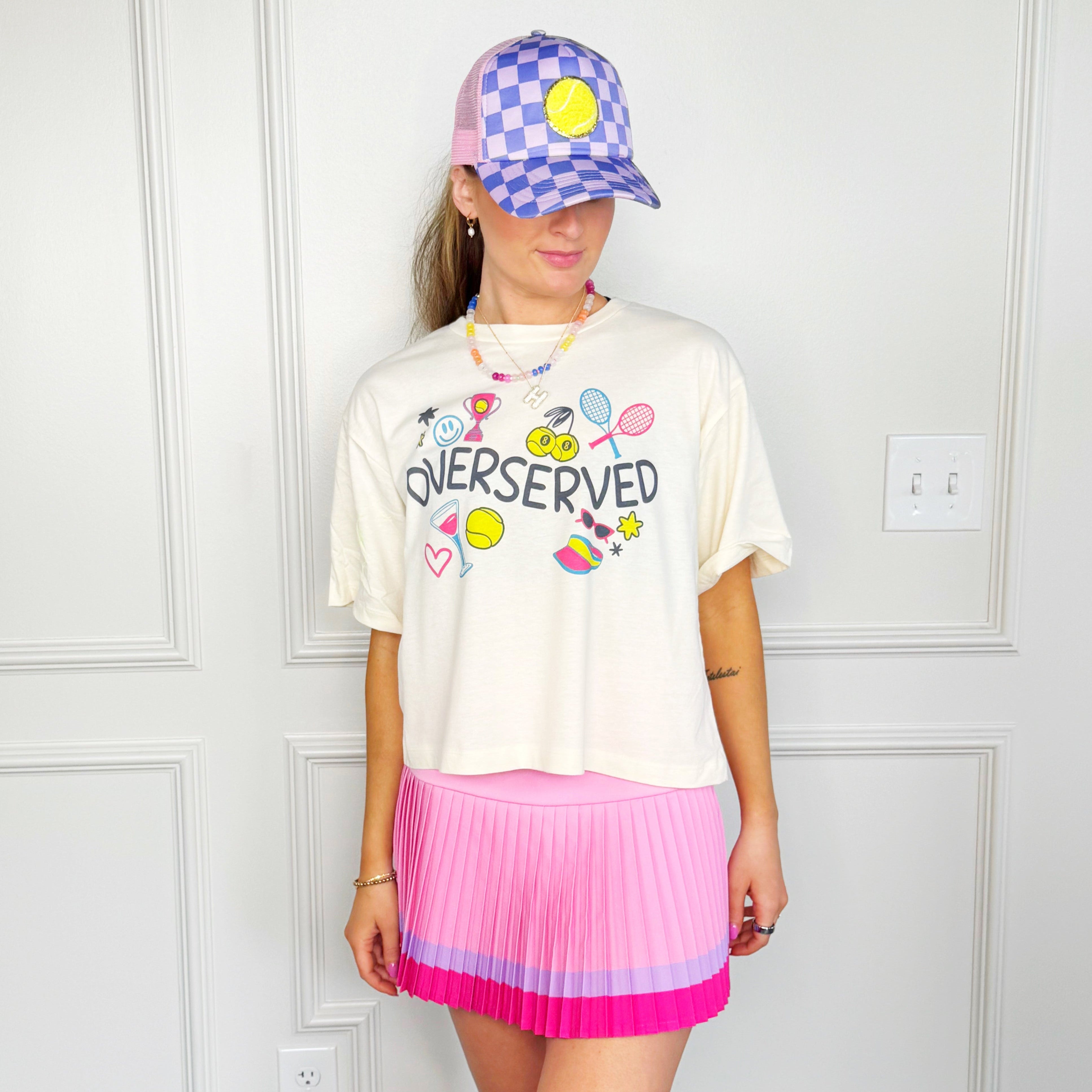 Overserved Tennis Cropped Tee