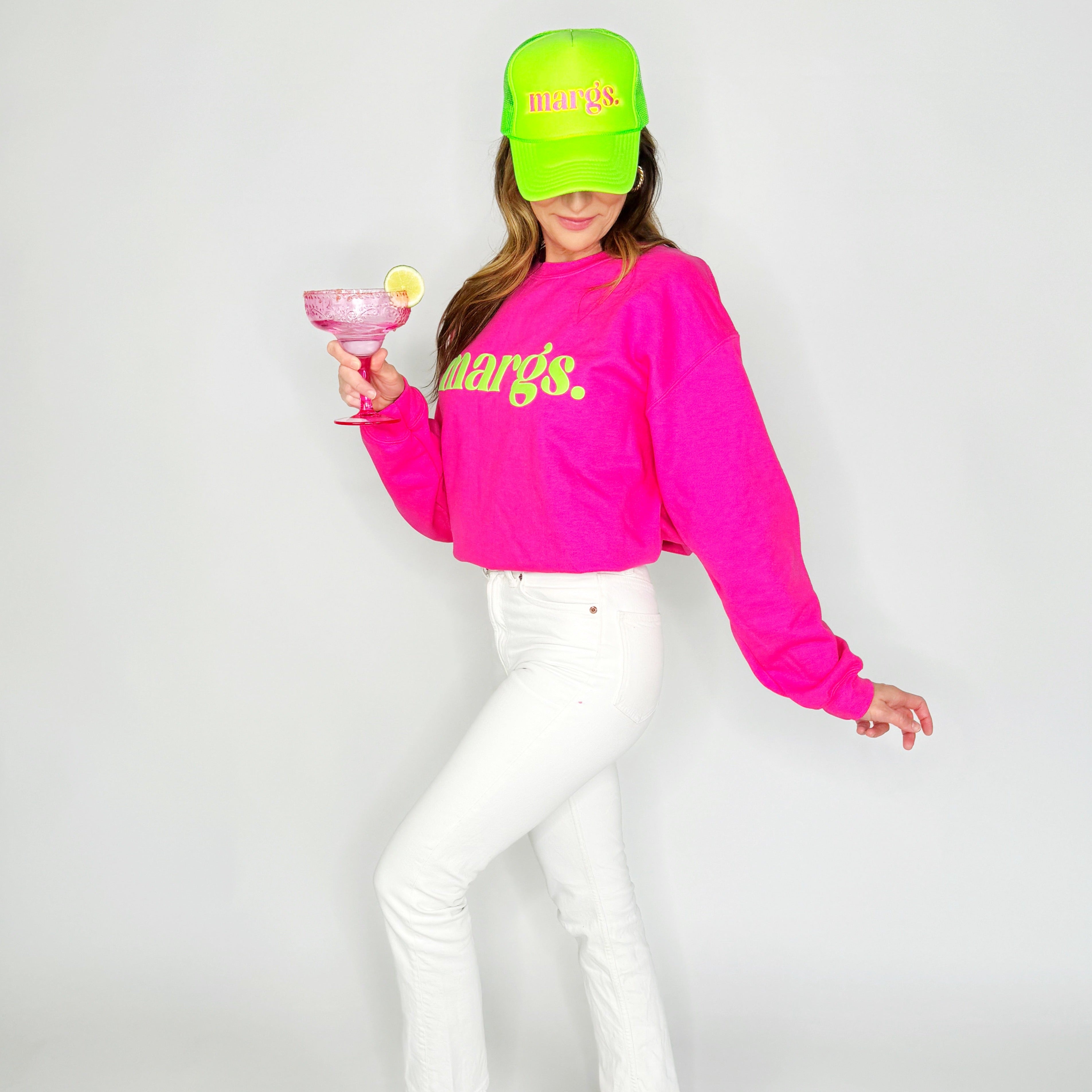 Margs Lime Puff Sweatshirt