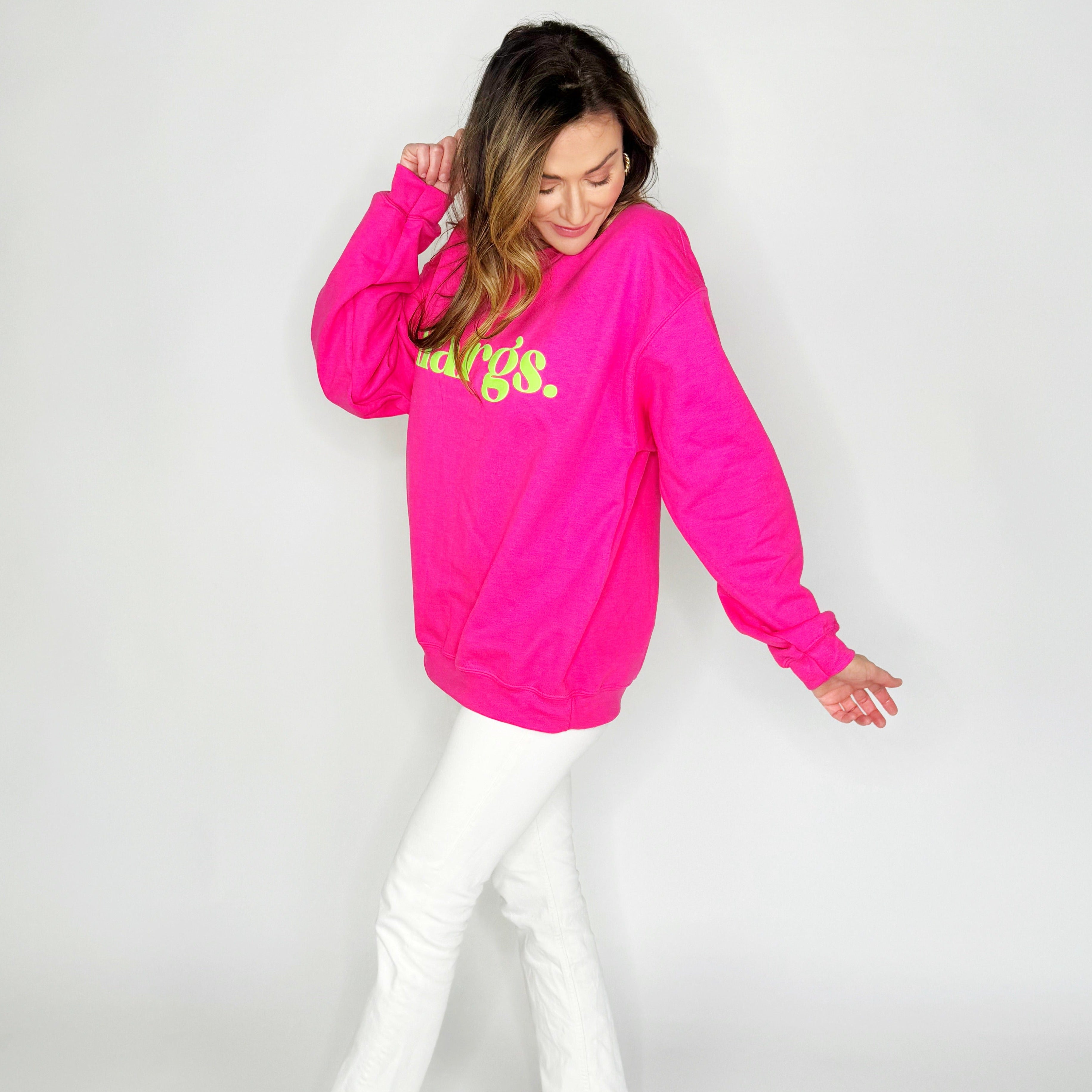Margs Lime Puff Sweatshirt