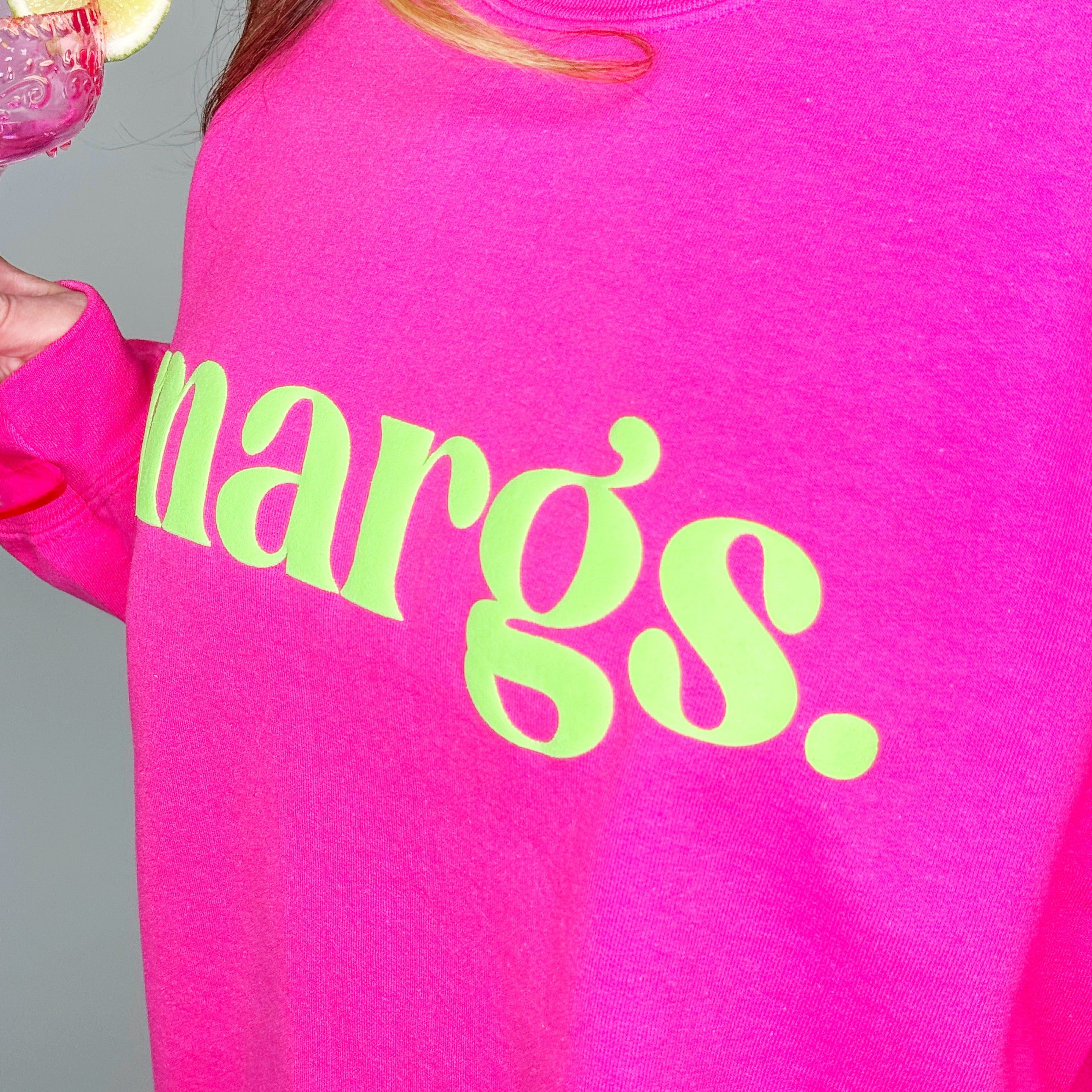 Margs Lime Puff Sweatshirt