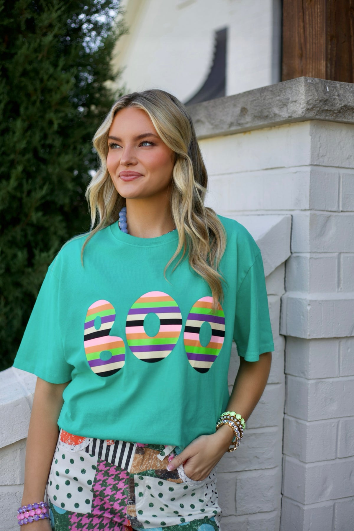 Striped Boo Tee