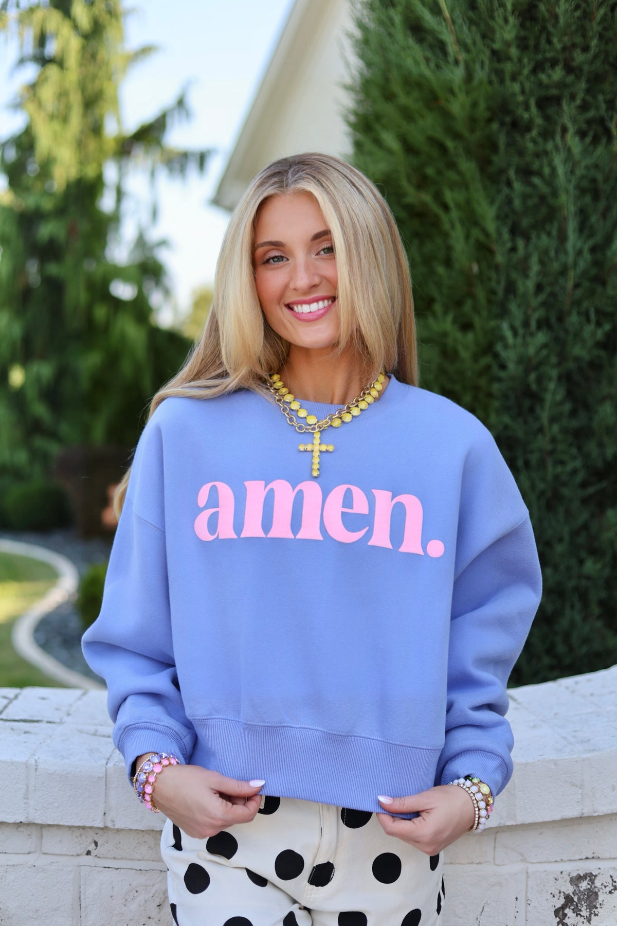 Amen Crop Sweatshirt