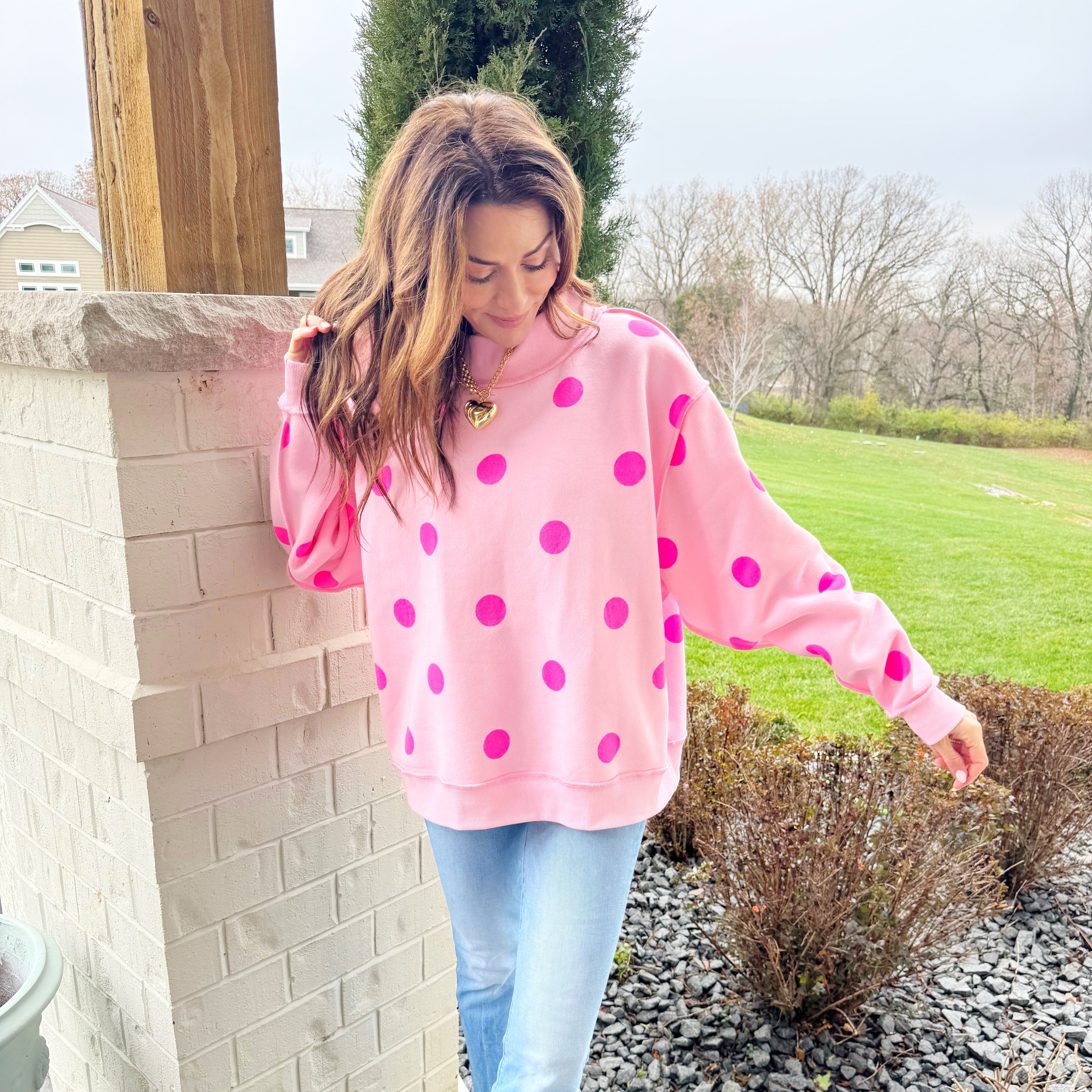 Amore 2-Sided Mock Sweatshirt - Pre Order!