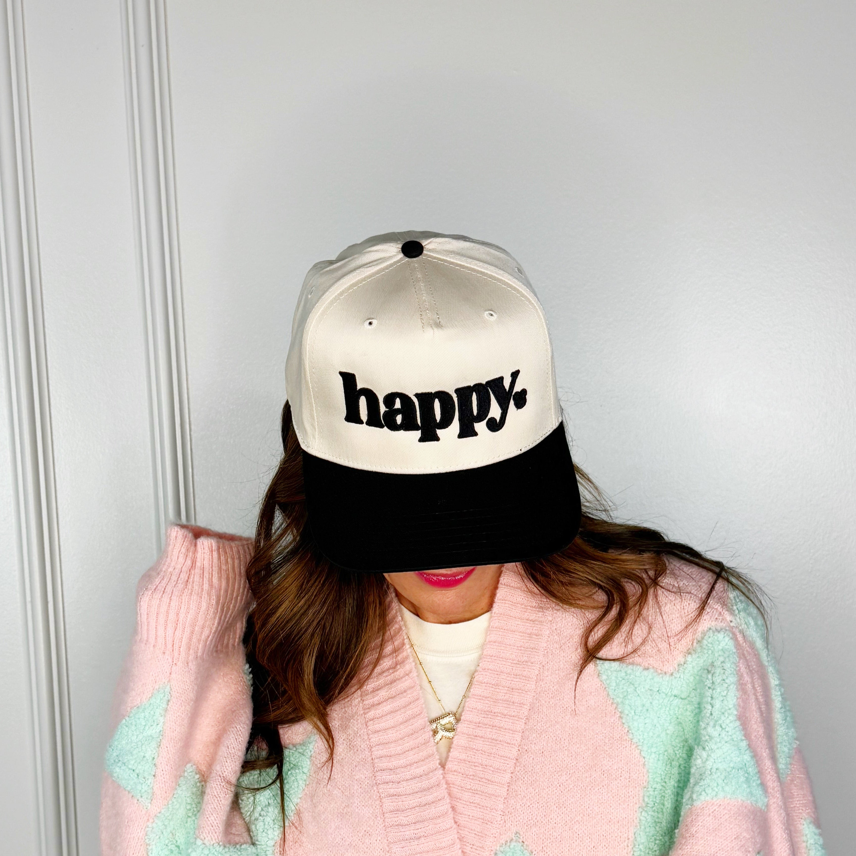 happy. Trucker Hat
