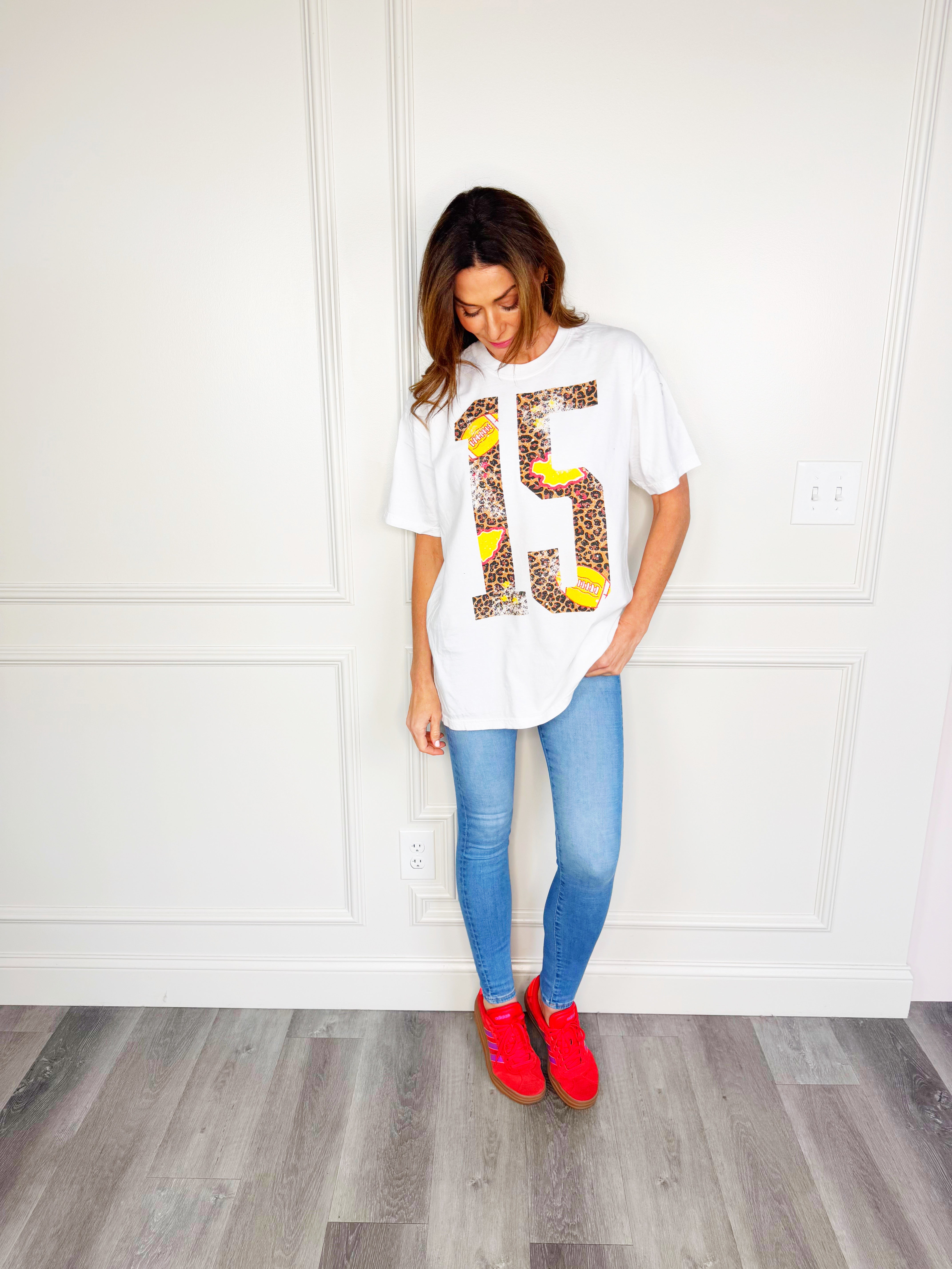 15 Football Leopard KC Y&A Tee