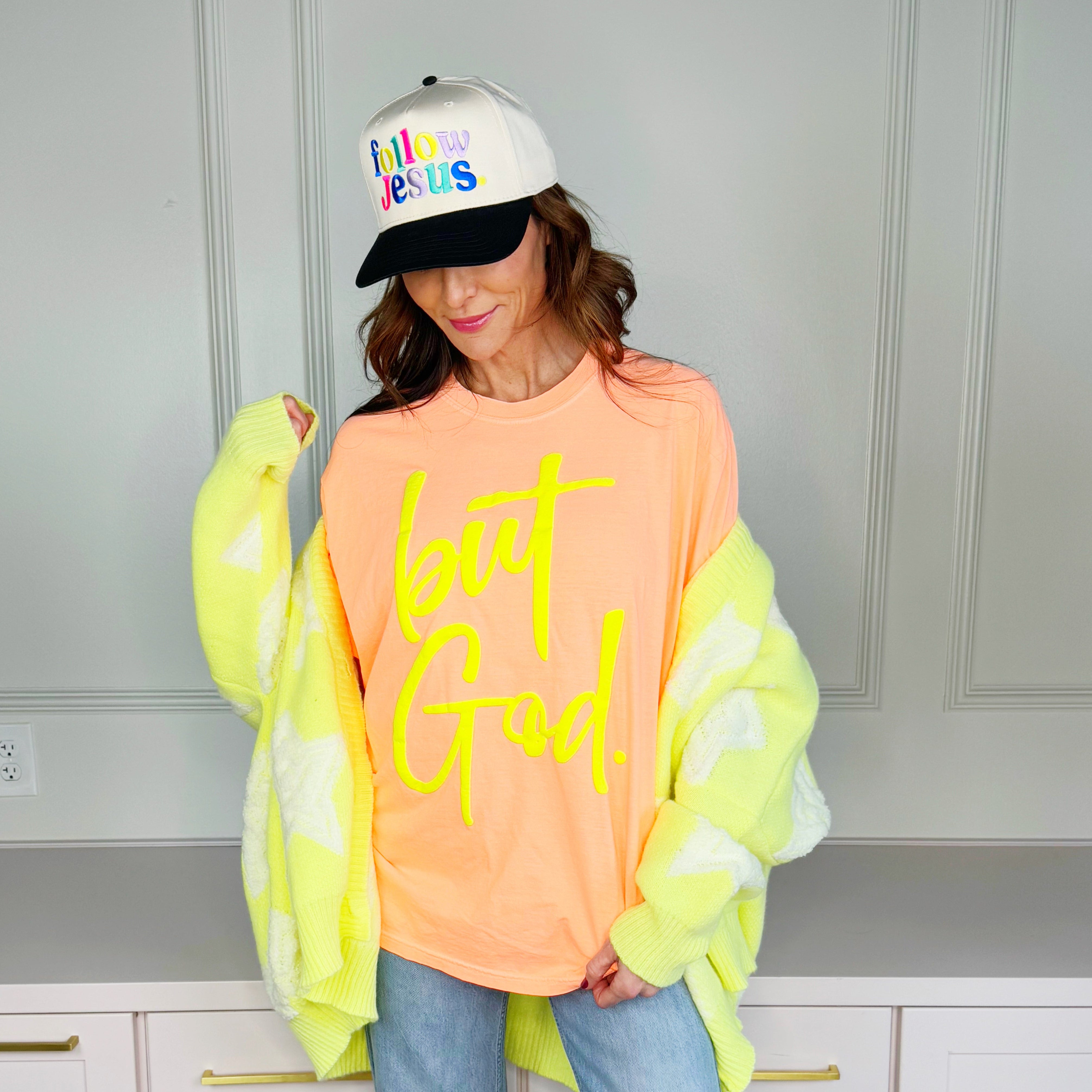 Puff But God Orange Tee
