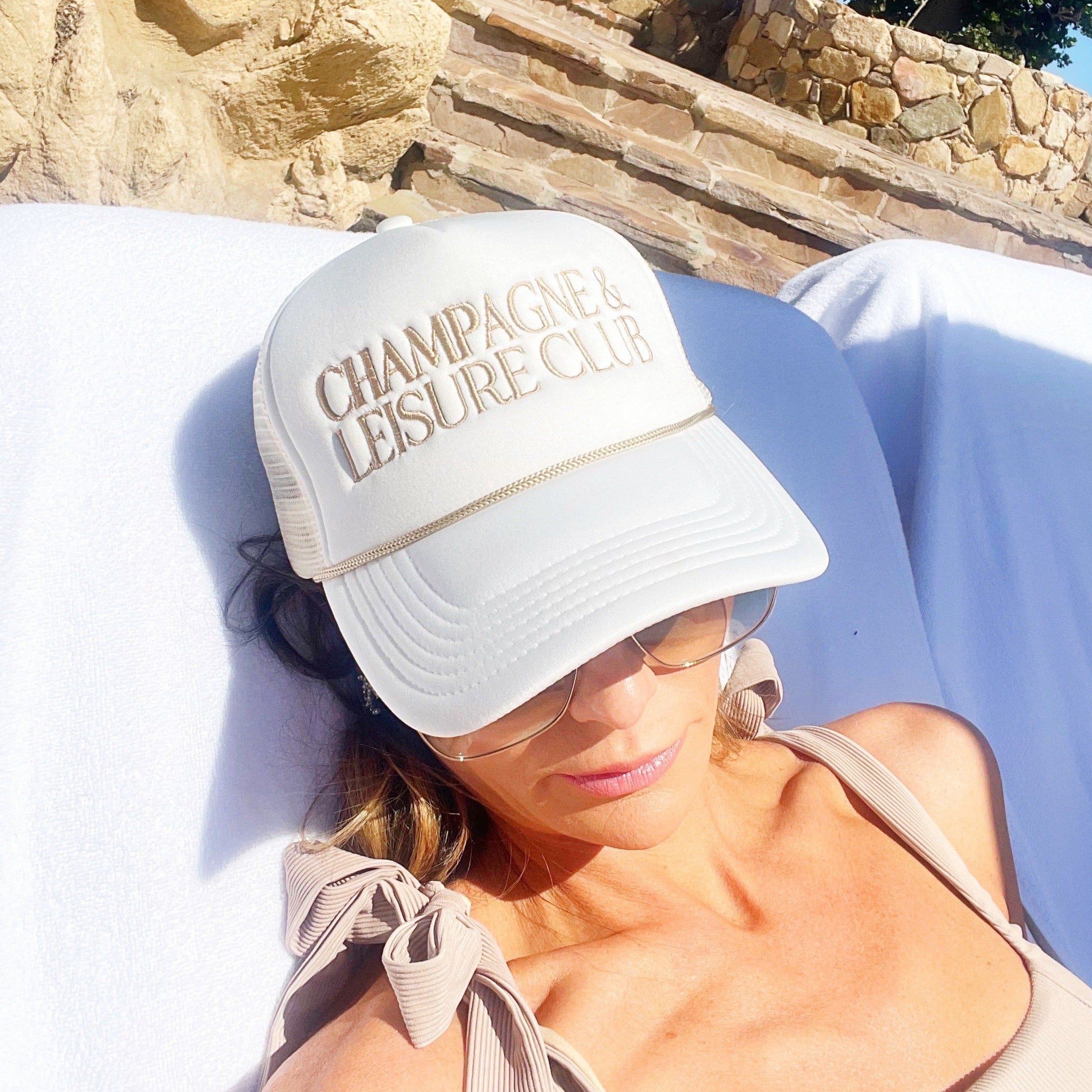 Champagne & Leisure Club Trucker Hats