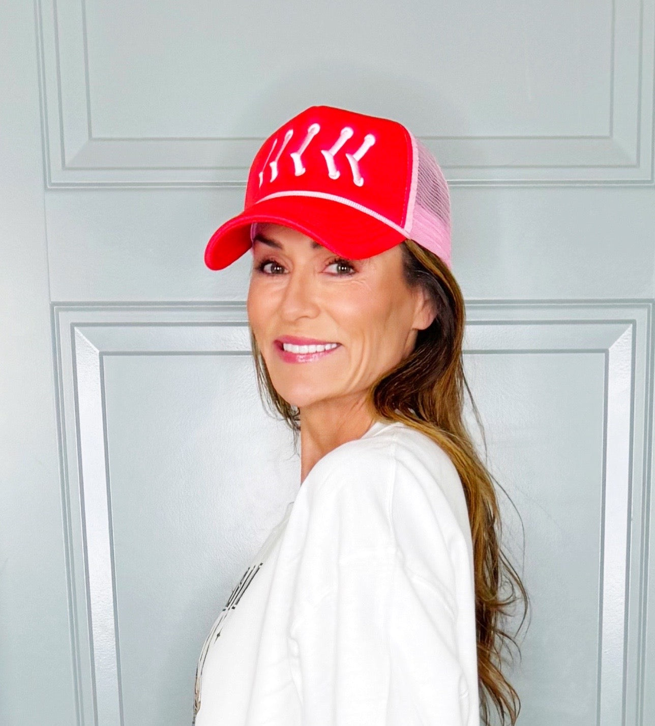 Baseball Stitch Trucker Hat