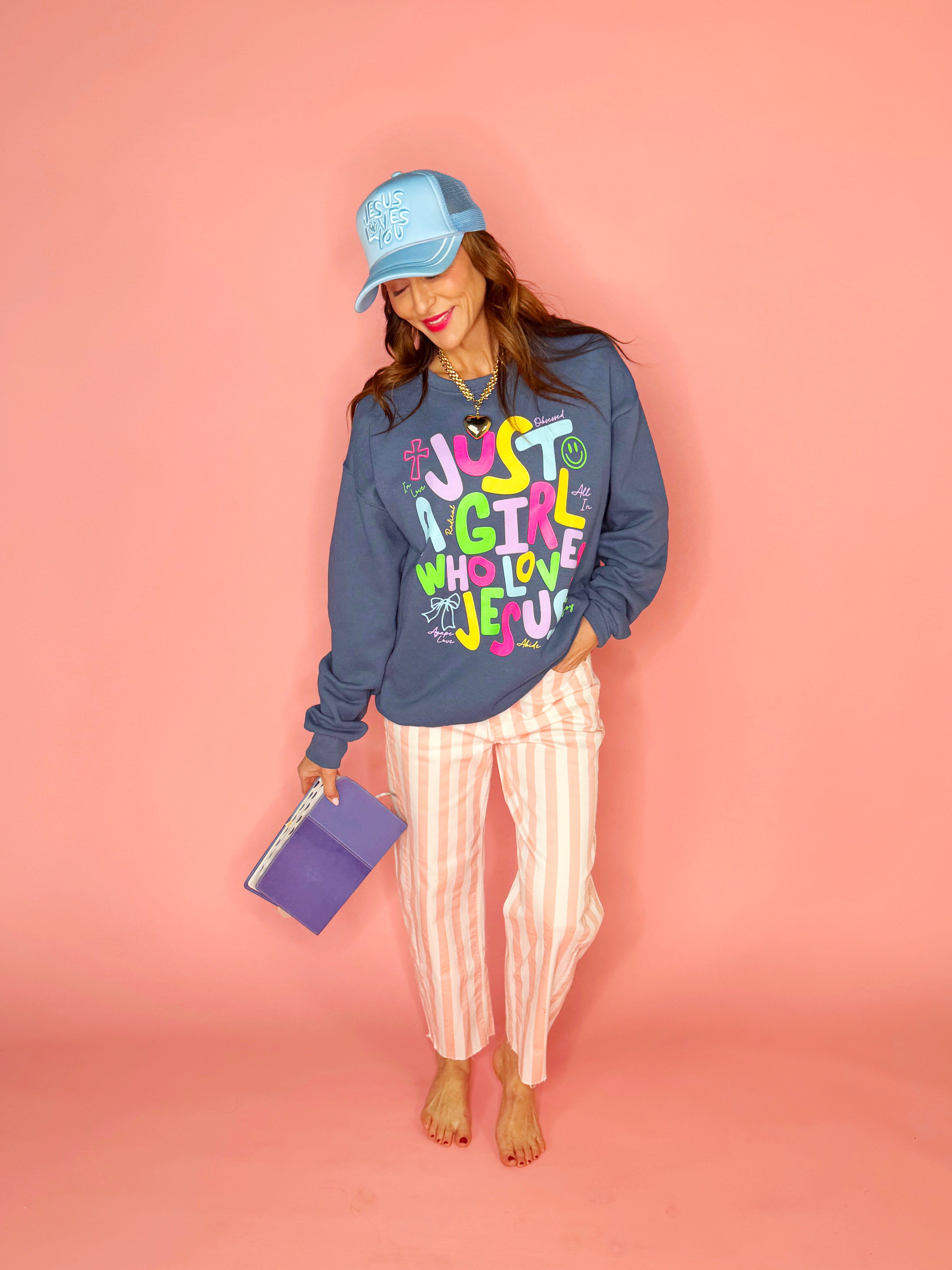 Pink Stripe Barrel Pants PRE ORDER